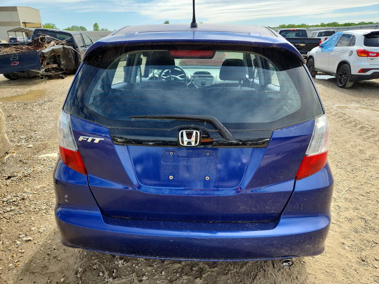 2009 Honda Fit Sport Blue vin: JHMGE88439S013301