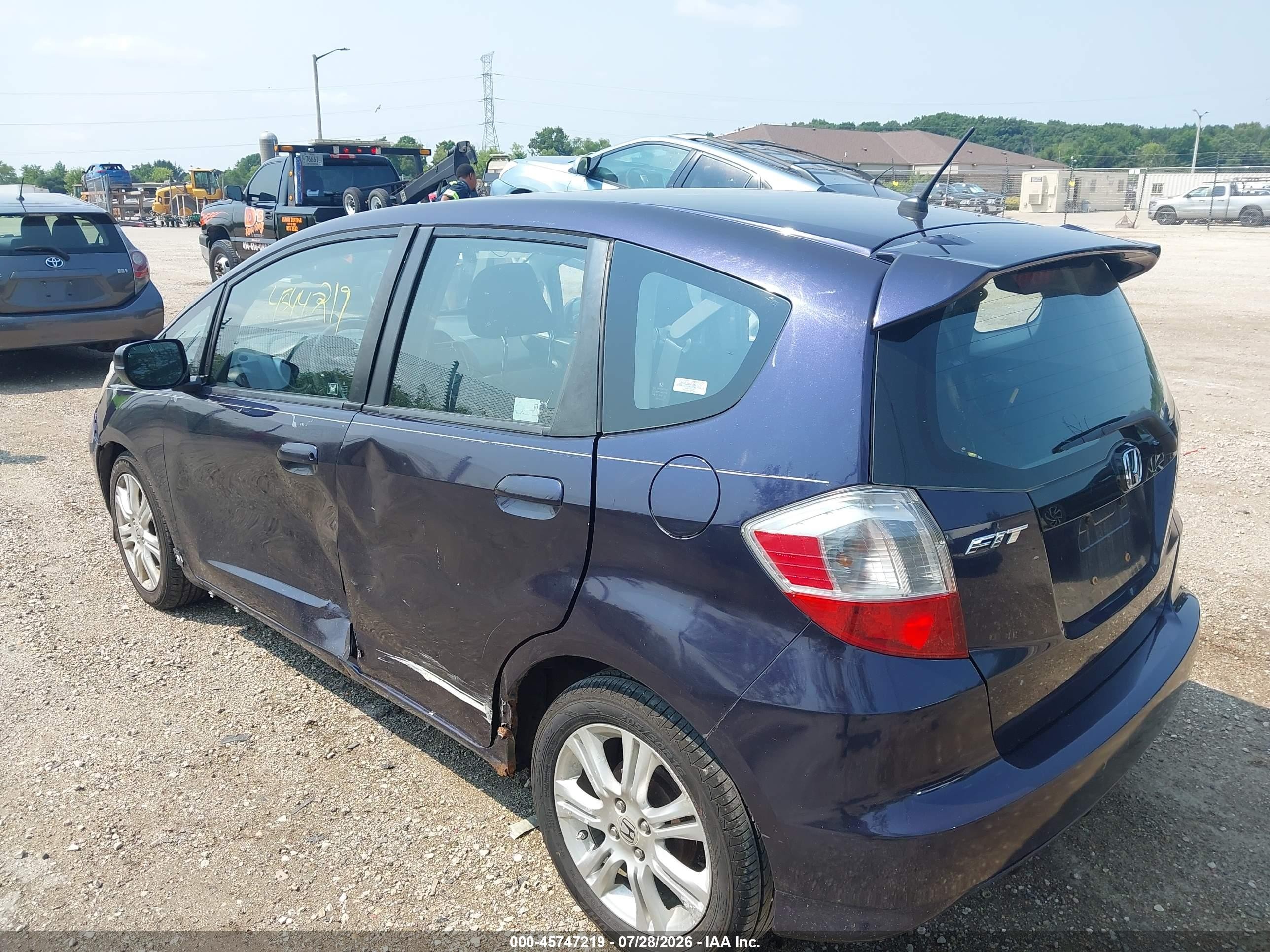 2009 Honda Fit Sport Purple vin: JHMGE88439S043673