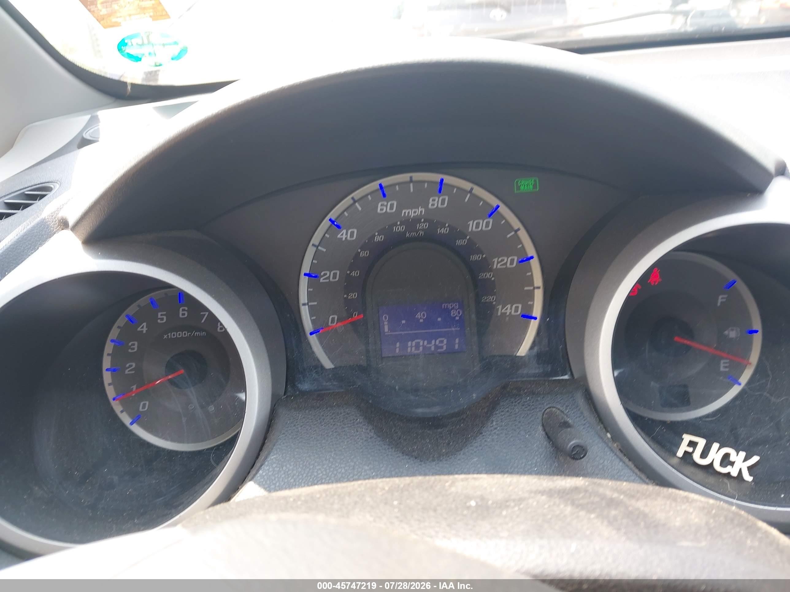 2009 Honda Fit Sport Purple vin: JHMGE88439S043673