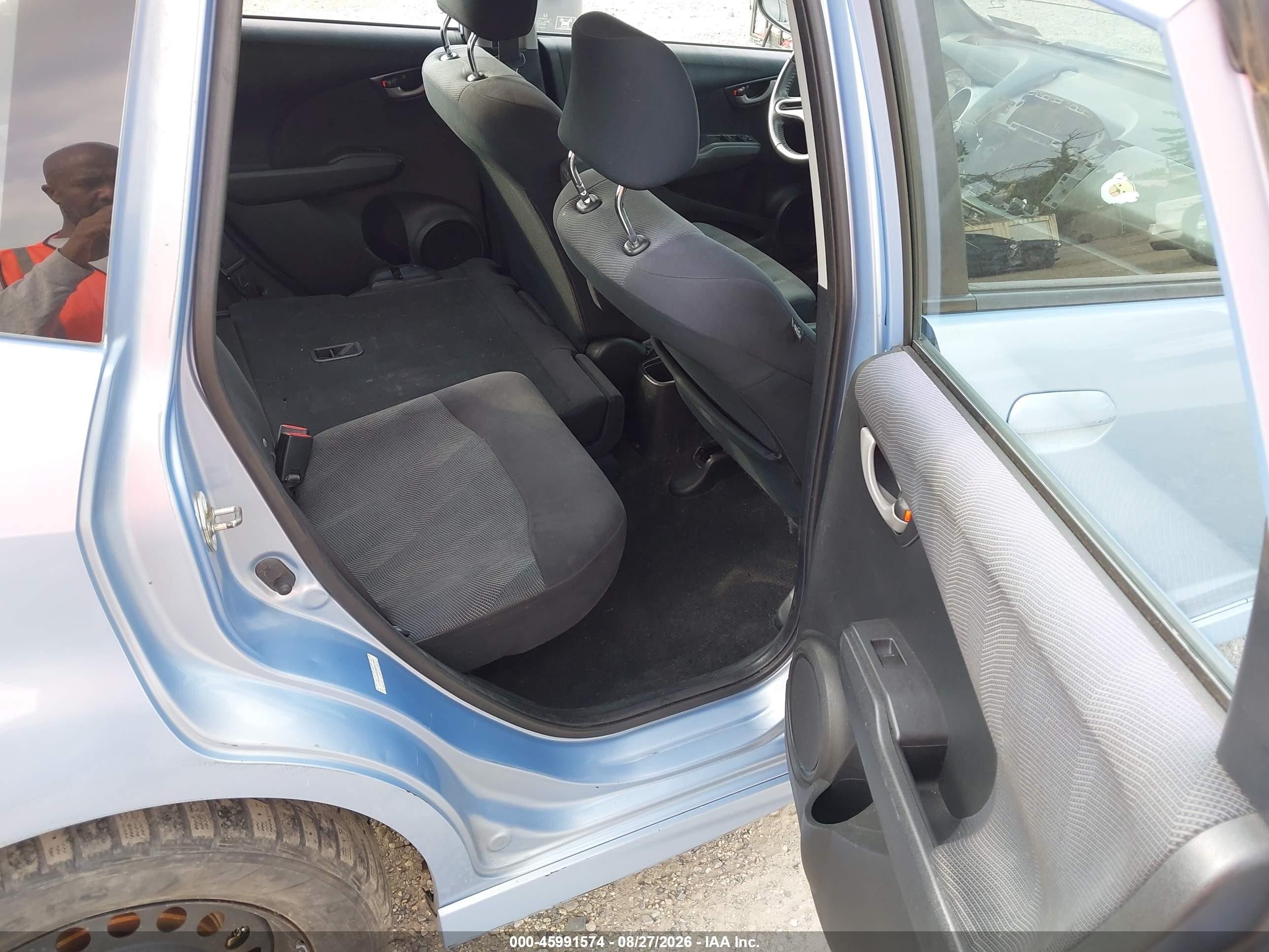 2009 Honda Fit Sport Light Blue vin: JHMGE88439S047366