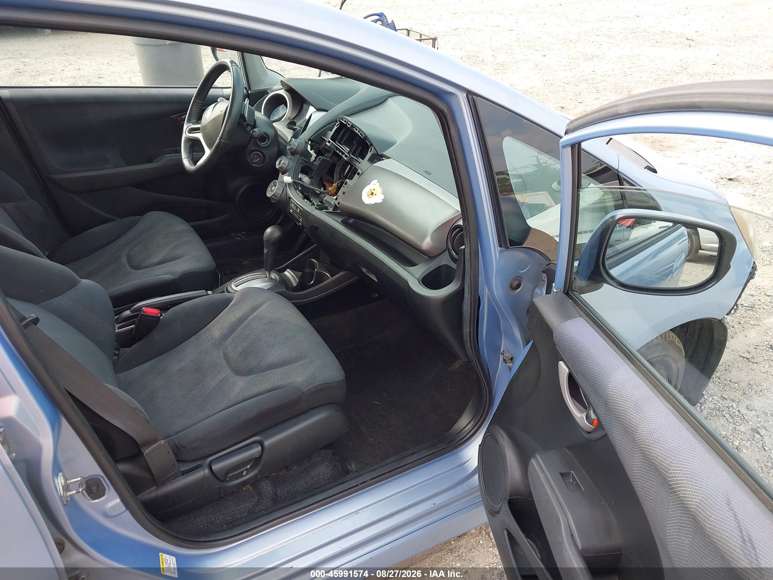2009 Honda Fit Sport Light Blue vin: JHMGE88439S047366