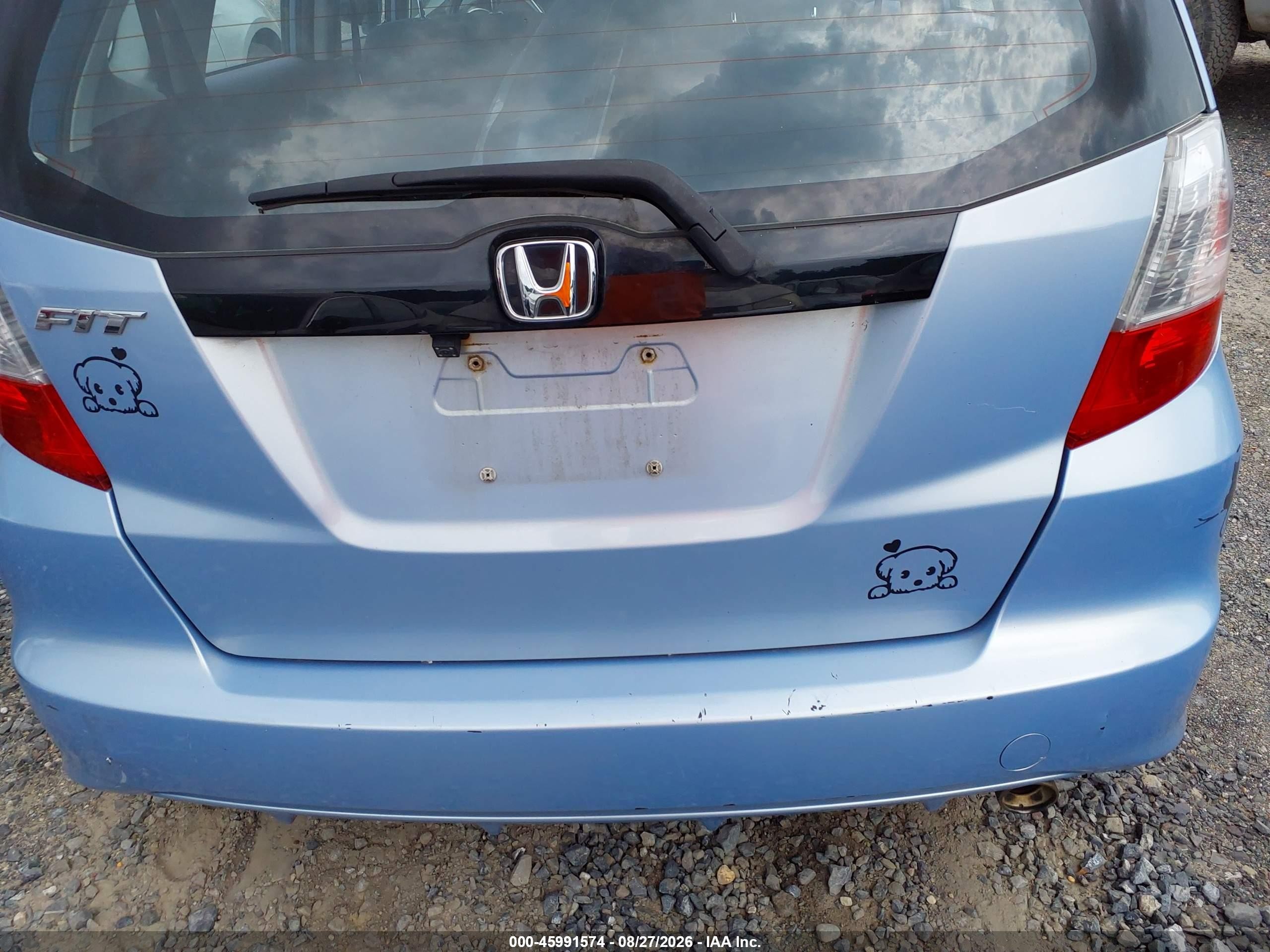 2009 Honda Fit Sport Light Blue vin: JHMGE88439S047366
