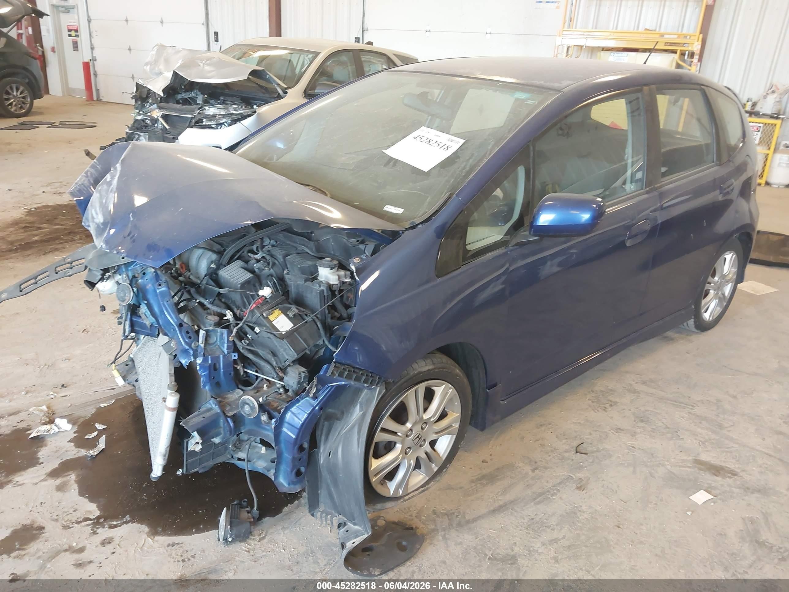 2009 Honda Fit Sport Blue vin: JHMGE88439S049053