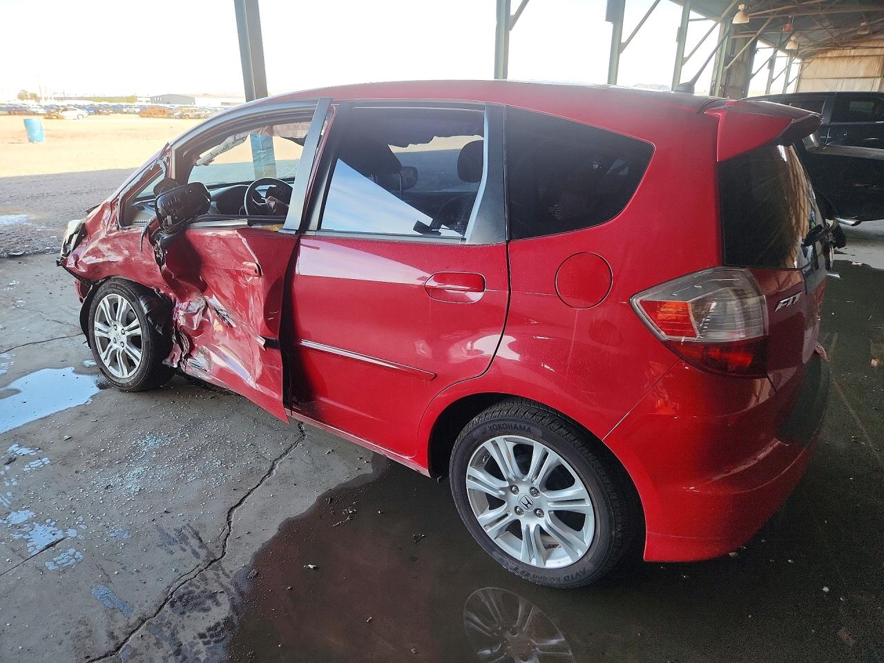 2009 Honda Fit Sport Красный vin: JHMGE88439S065978