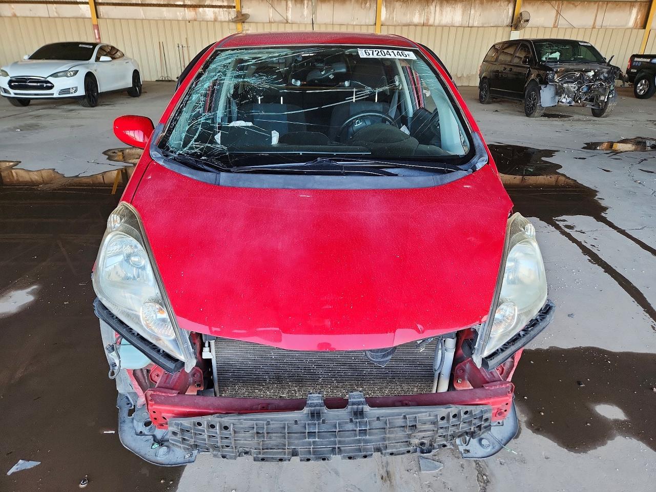 2009 Honda Fit Sport Красный vin: JHMGE88439S065978