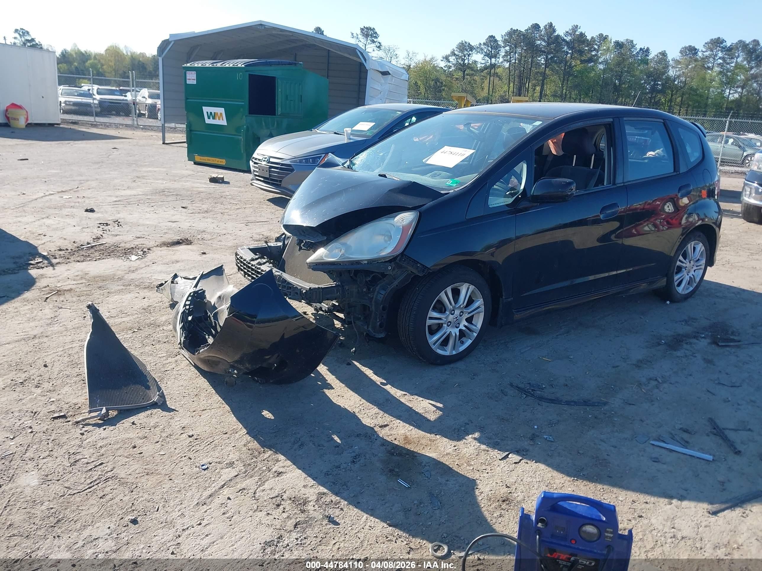 2009 Honda Fit Sport Черный vin: JHMGE88439S067598