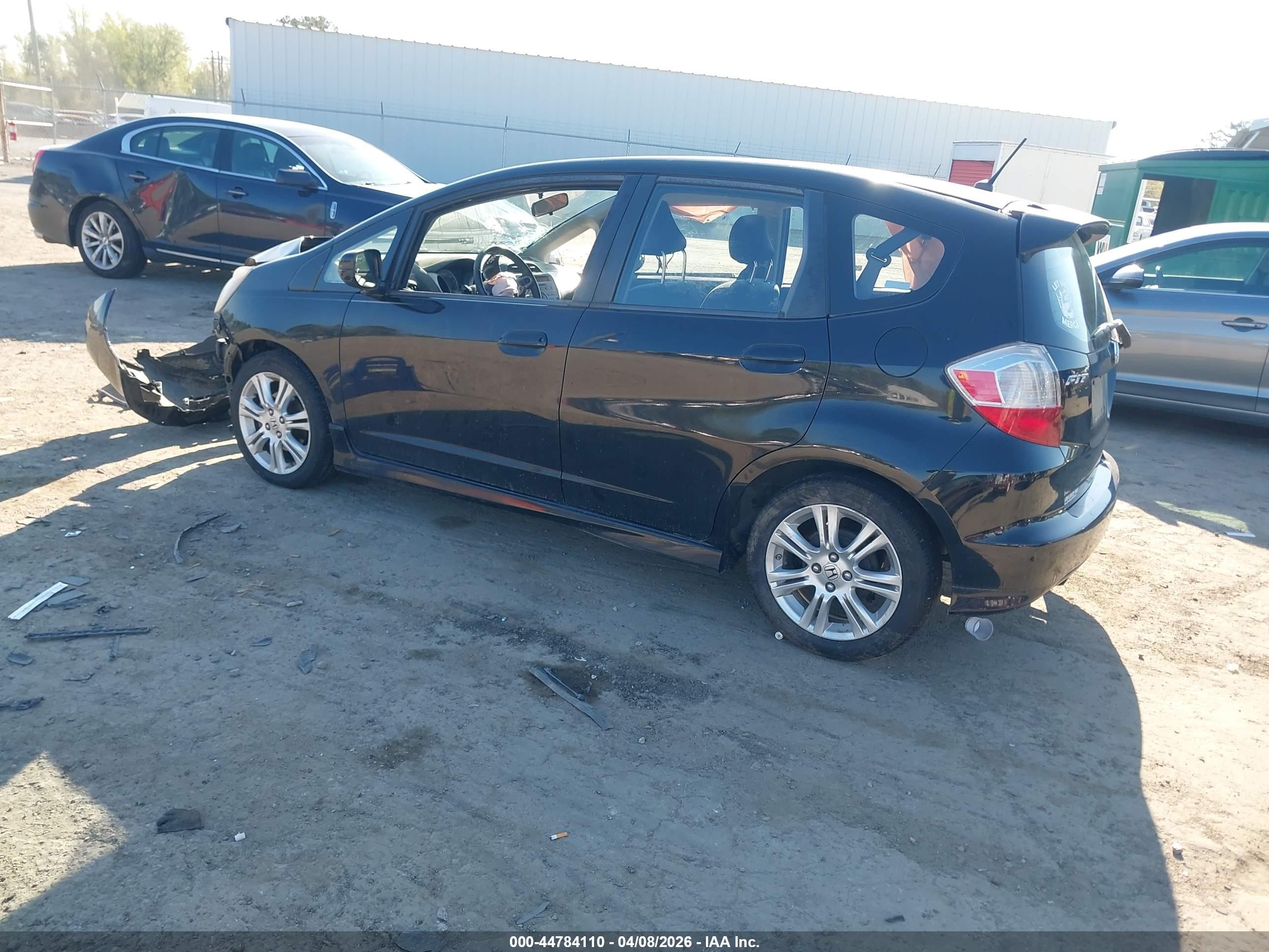 2009 Honda Fit Sport Черный vin: JHMGE88439S067598
