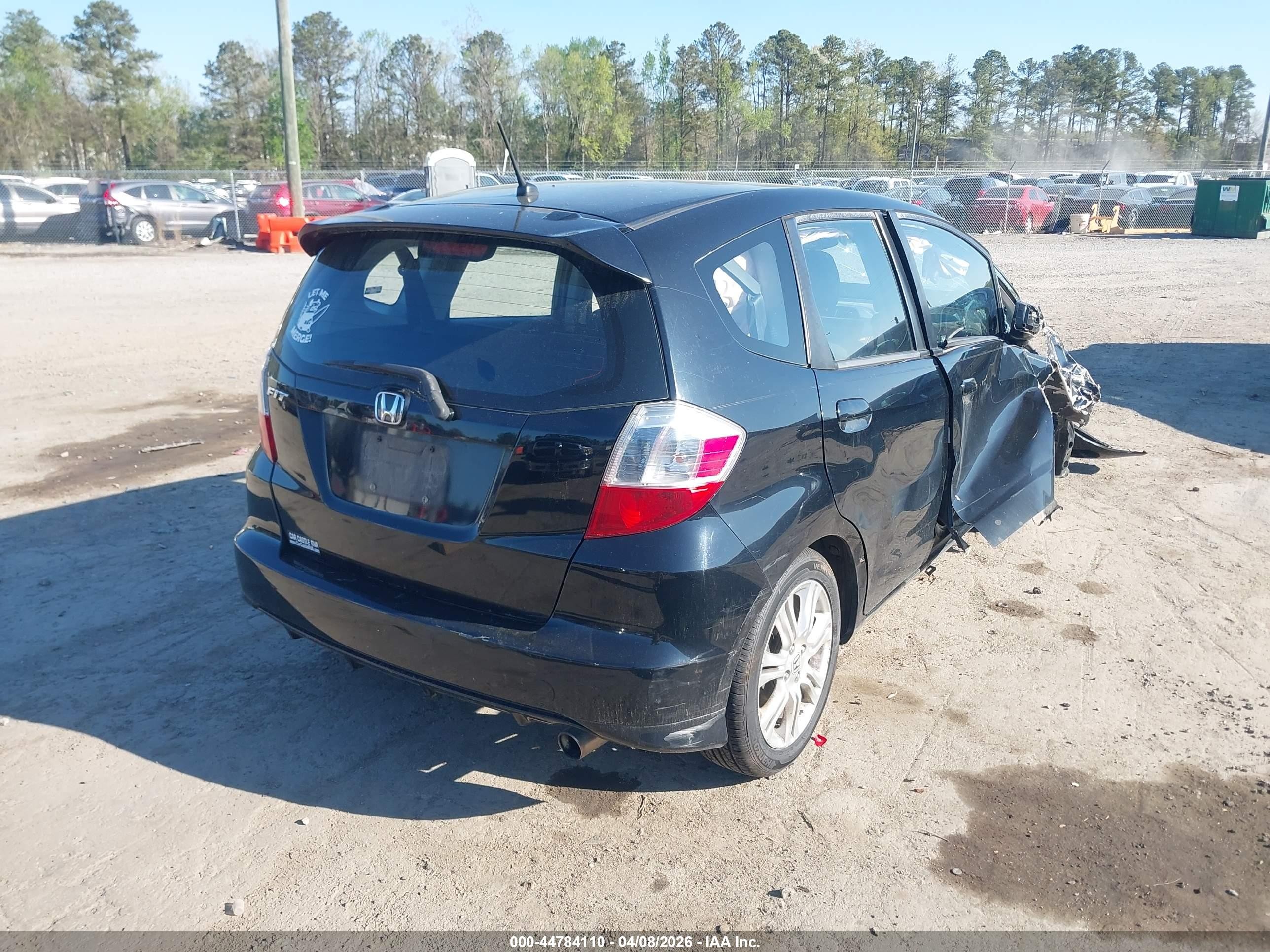 2009 Honda Fit Sport Черный vin: JHMGE88439S067598