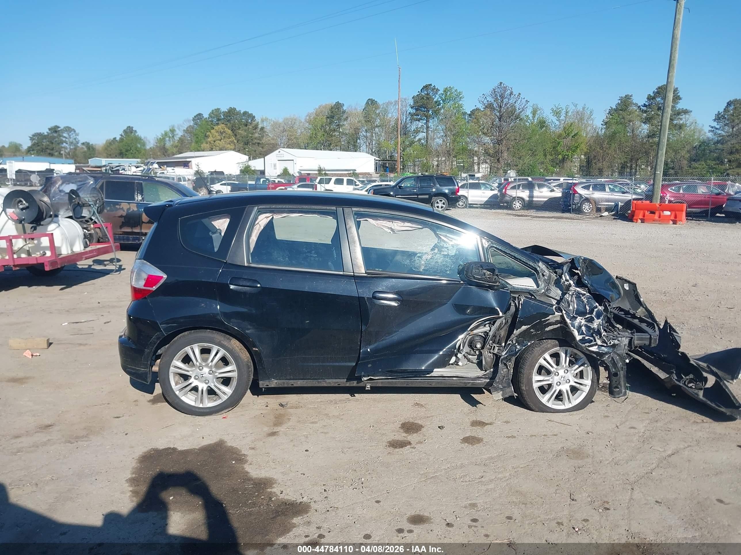 2009 Honda Fit Sport Черный vin: JHMGE88439S067598