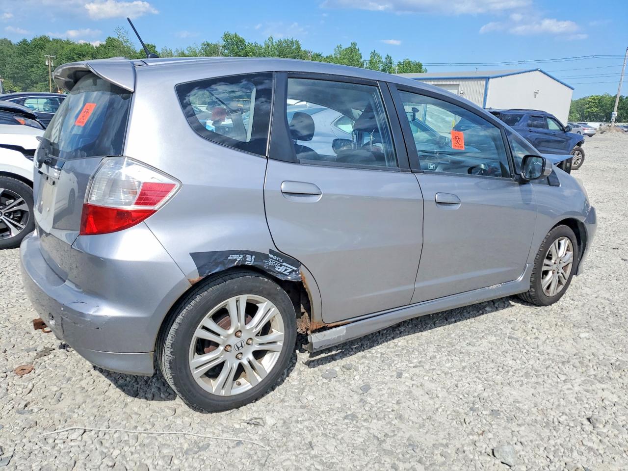2009 Honda Fit Sport Silver vin: JHMGE88449S027109