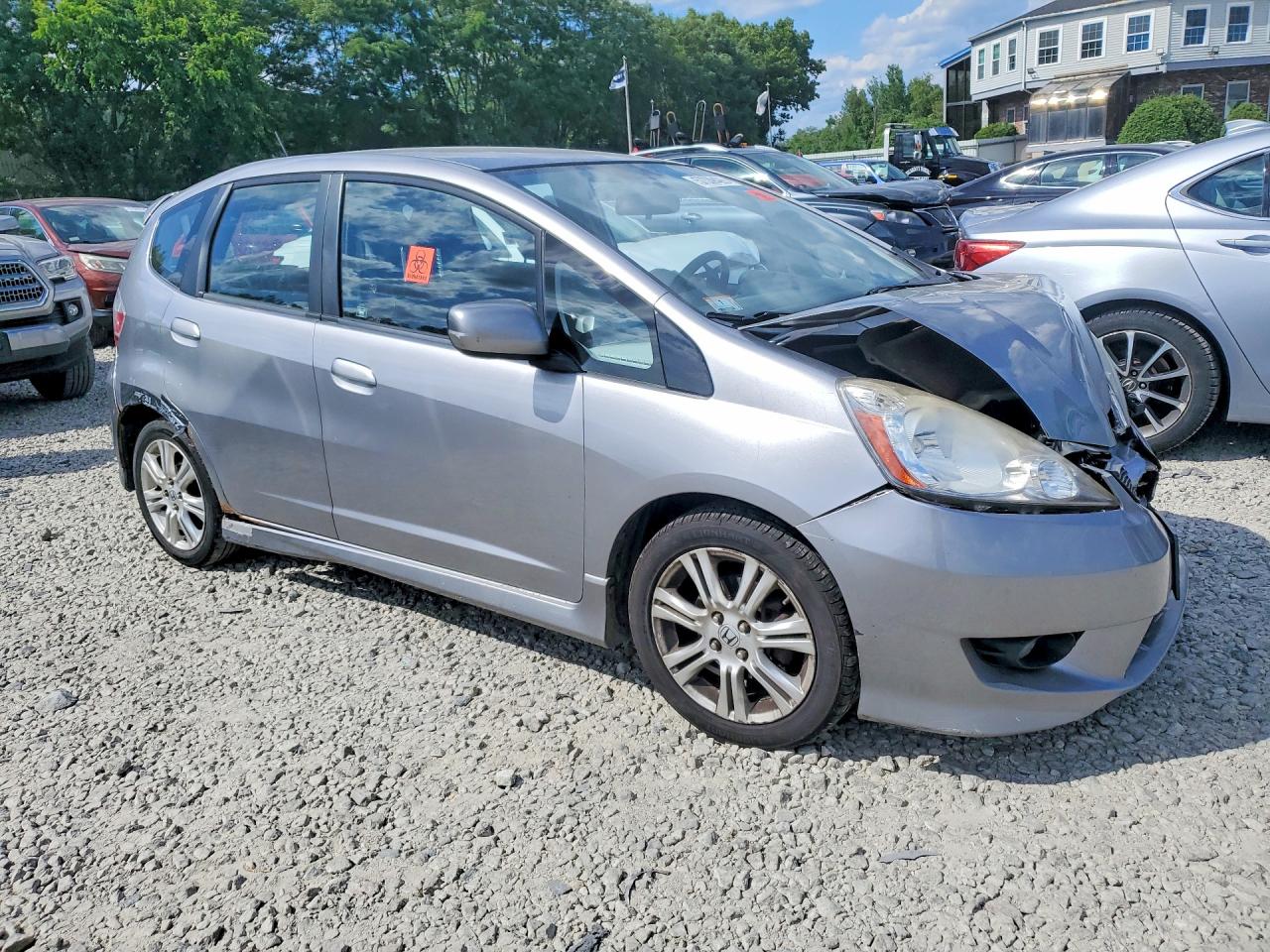 2009 Honda Fit Sport Silver vin: JHMGE88449S027109