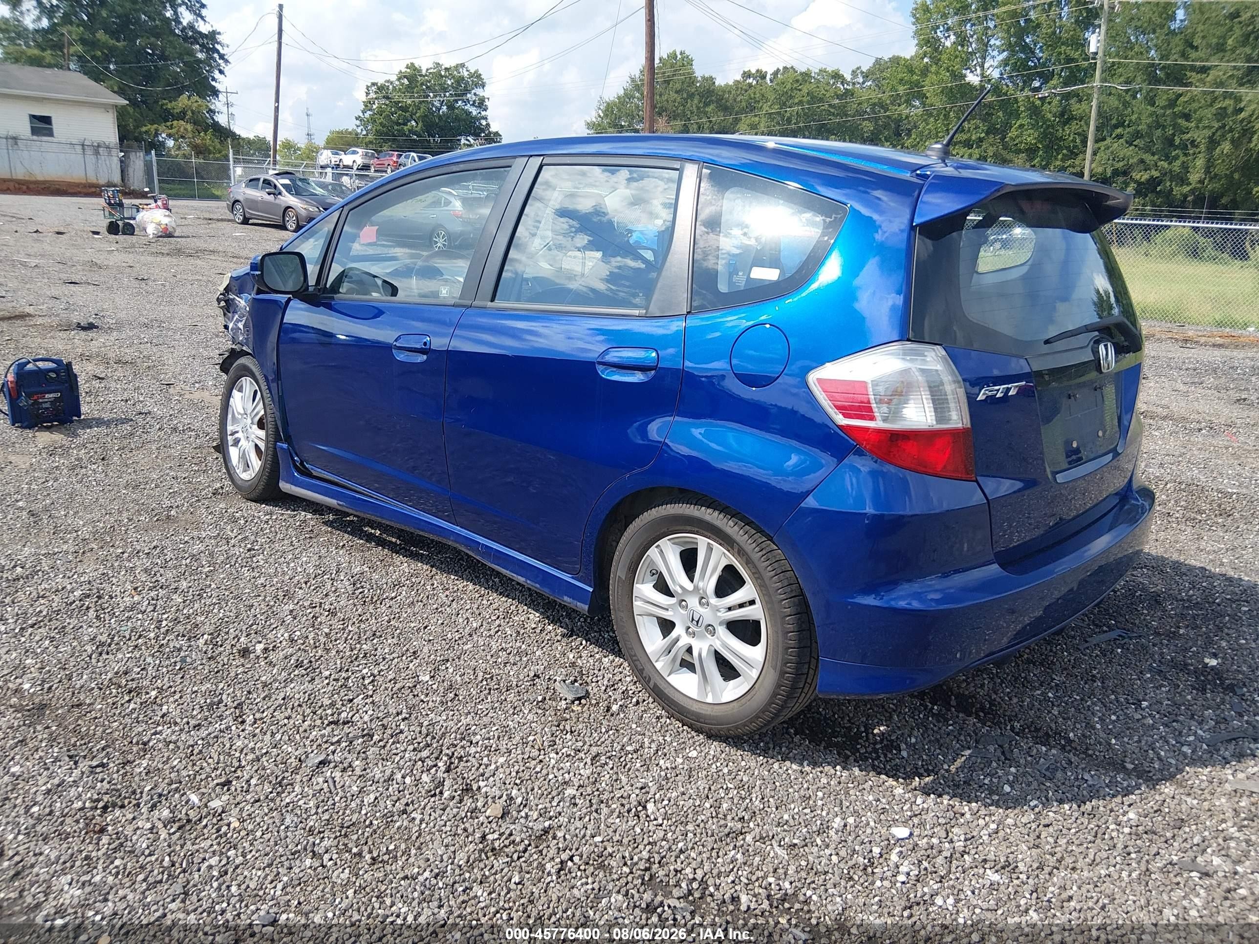 2009 Honda Fit Sport Blue vin: JHMGE88449S041964