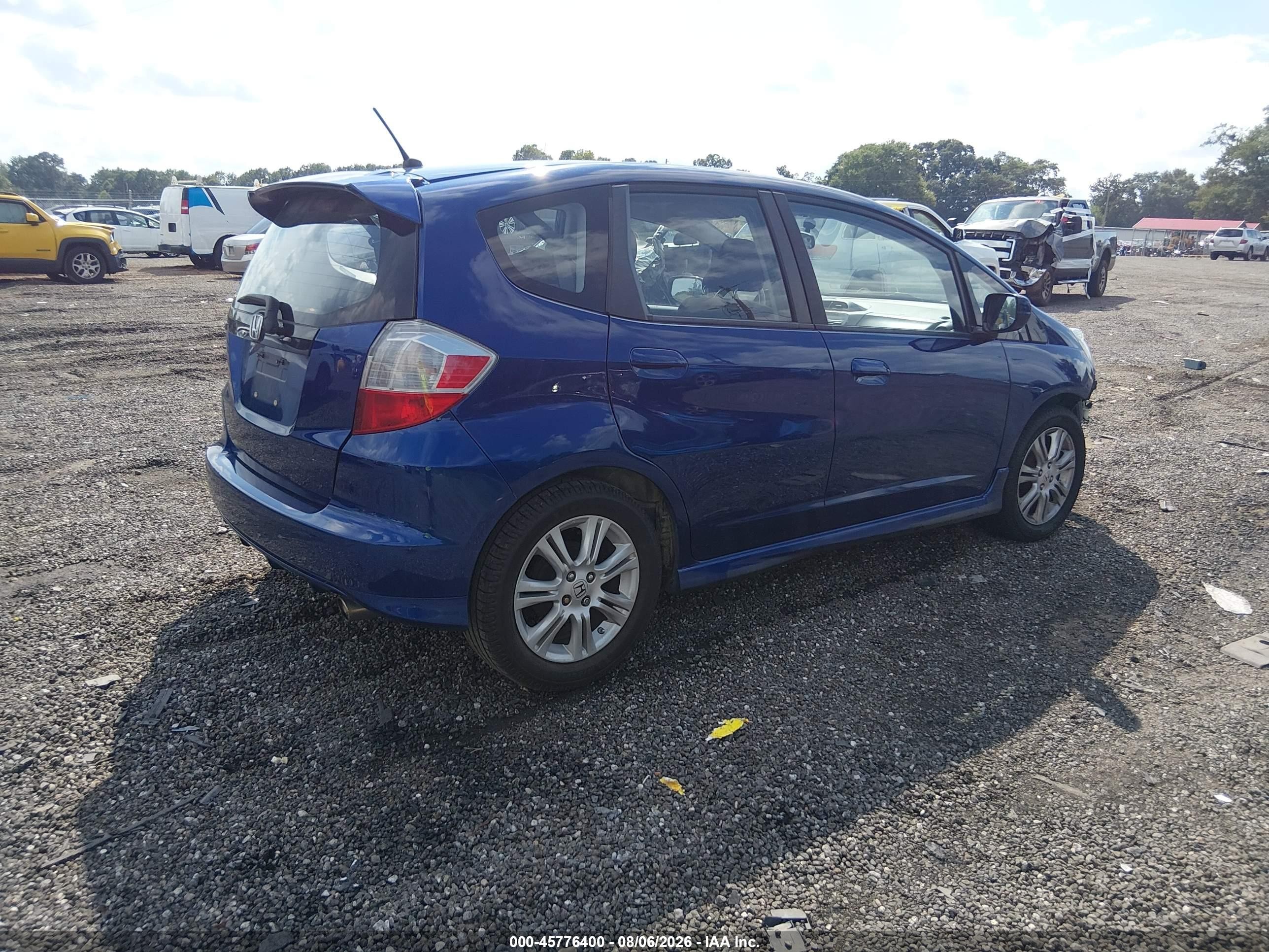 2009 Honda Fit Sport Blue vin: JHMGE88449S041964
