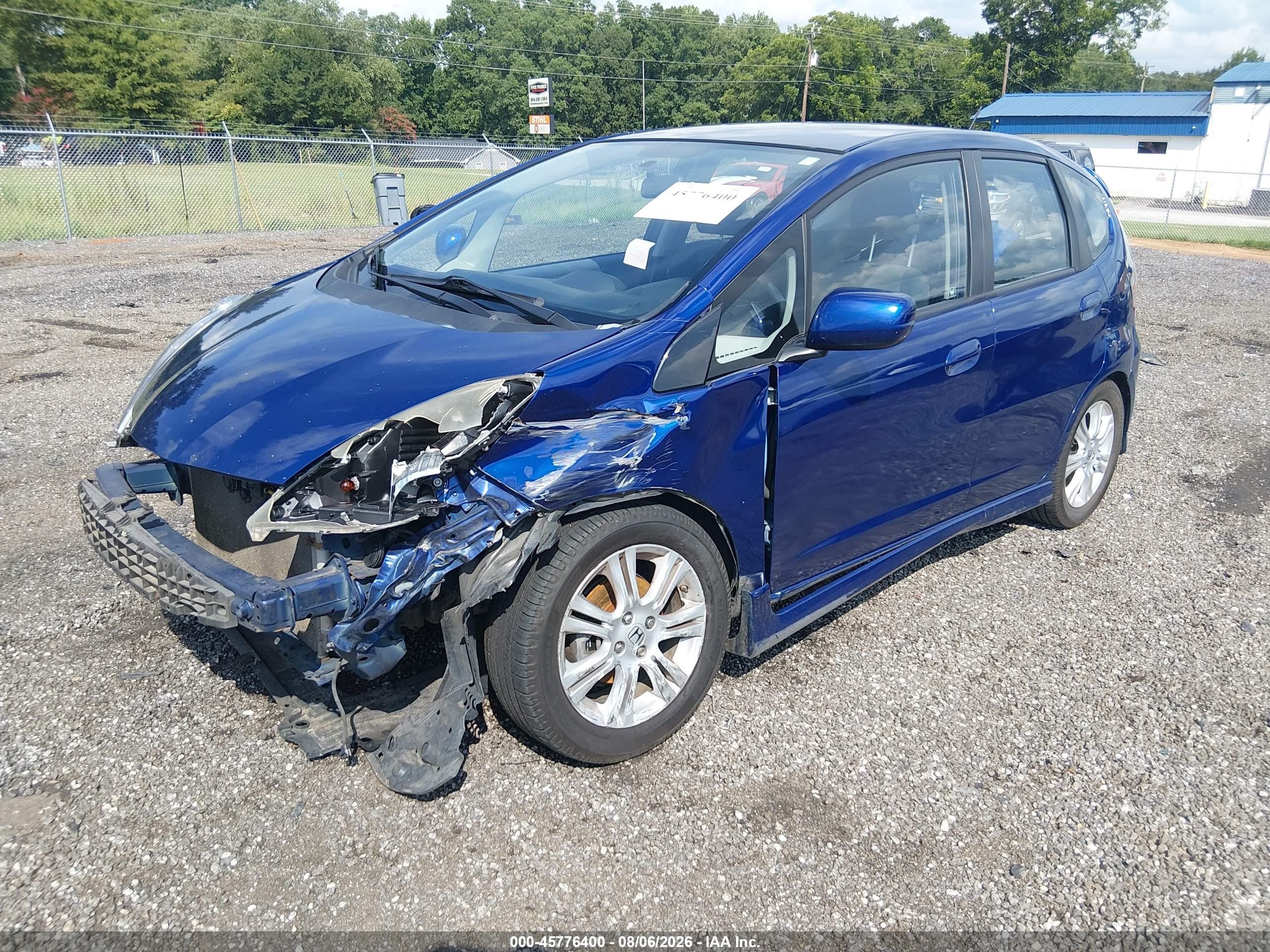 2009 Honda Fit Sport Blue vin: JHMGE88449S041964