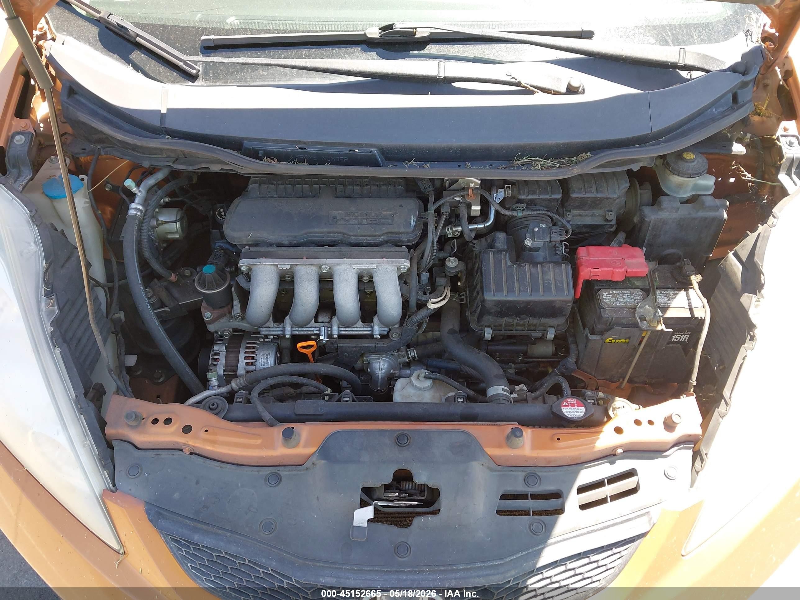 2009 Honda Fit Sport Оранжевый vin: JHMGE88449S046808