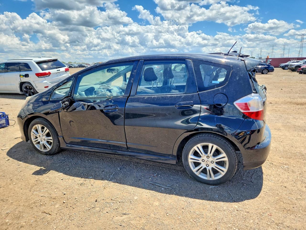 2009 Honda Fit Sport Черный vin: JHMGE88449S057436