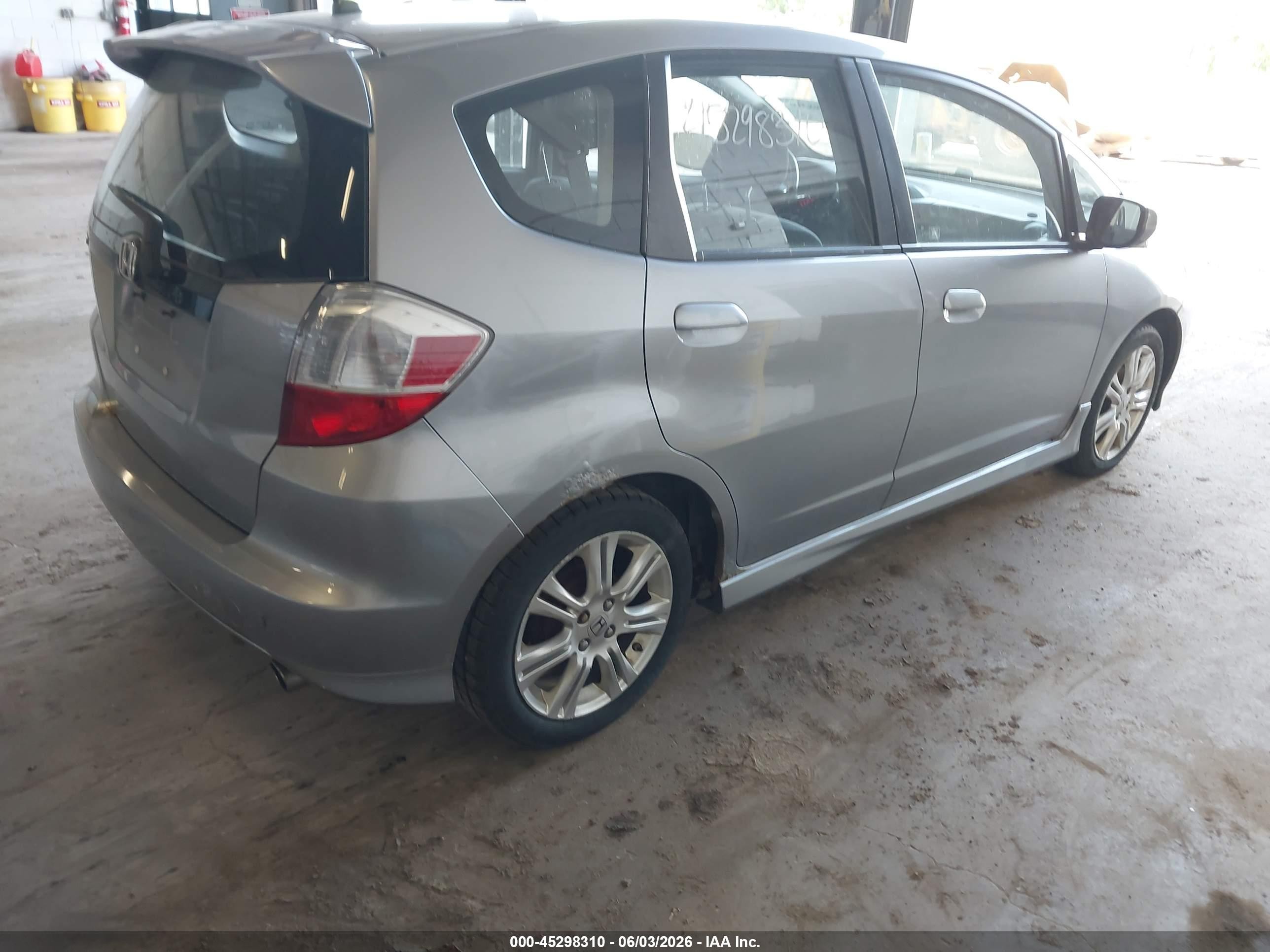 2009 Honda Fit Sport Gray vin: JHMGE88459S010500