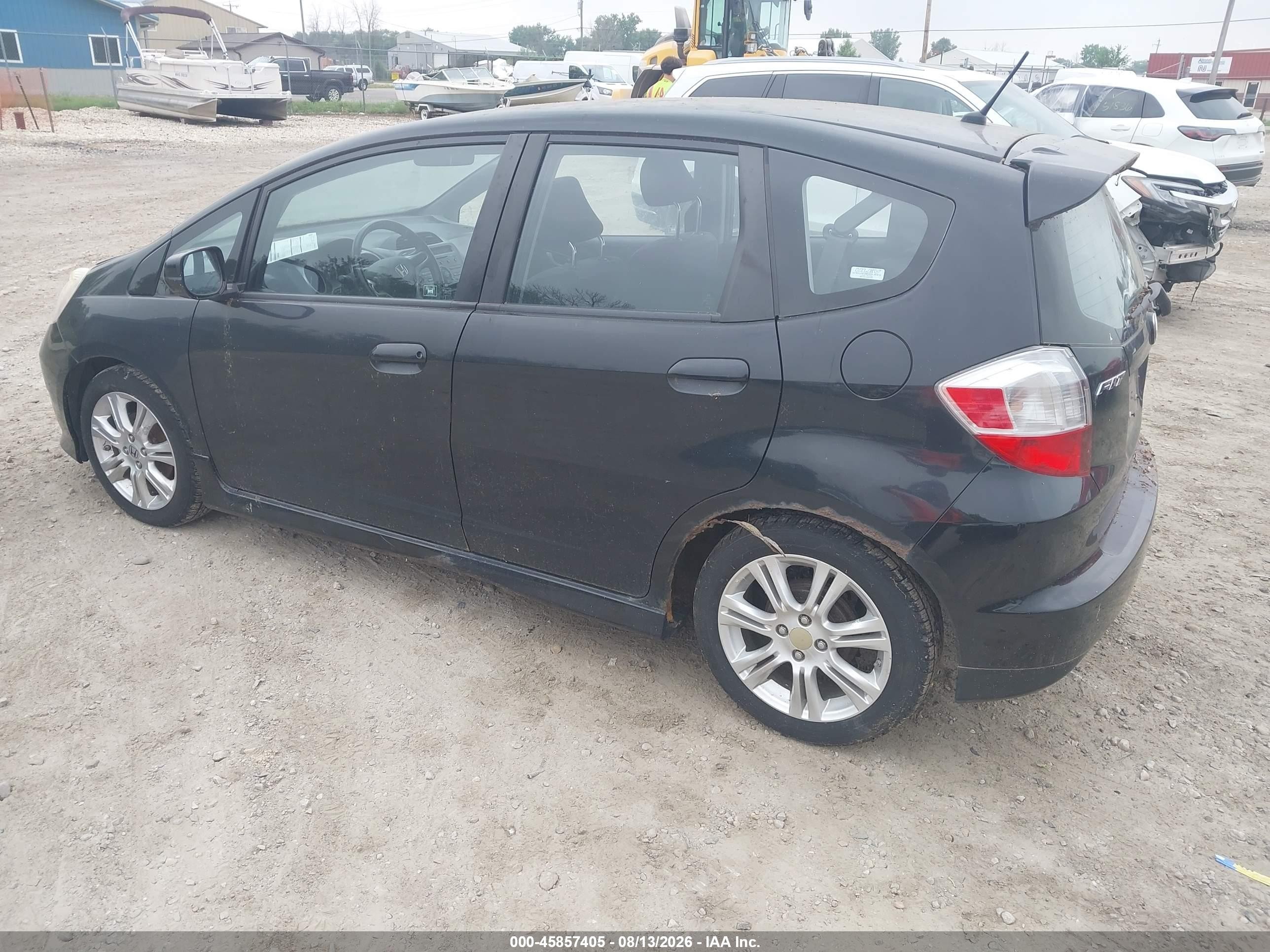 2009 Honda Fit Sport Black vin: JHMGE88459S010948