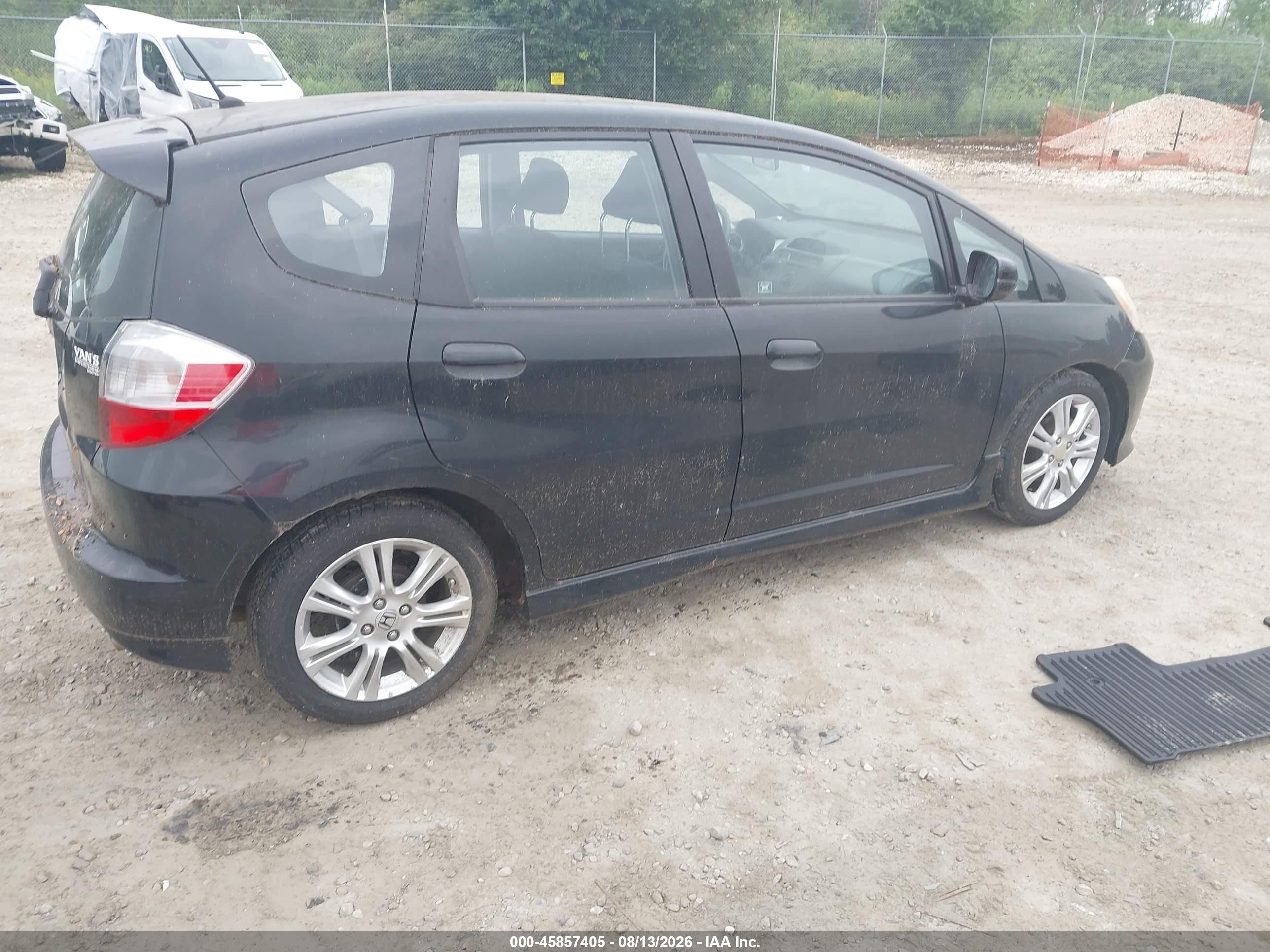2009 Honda Fit Sport Black vin: JHMGE88459S010948
