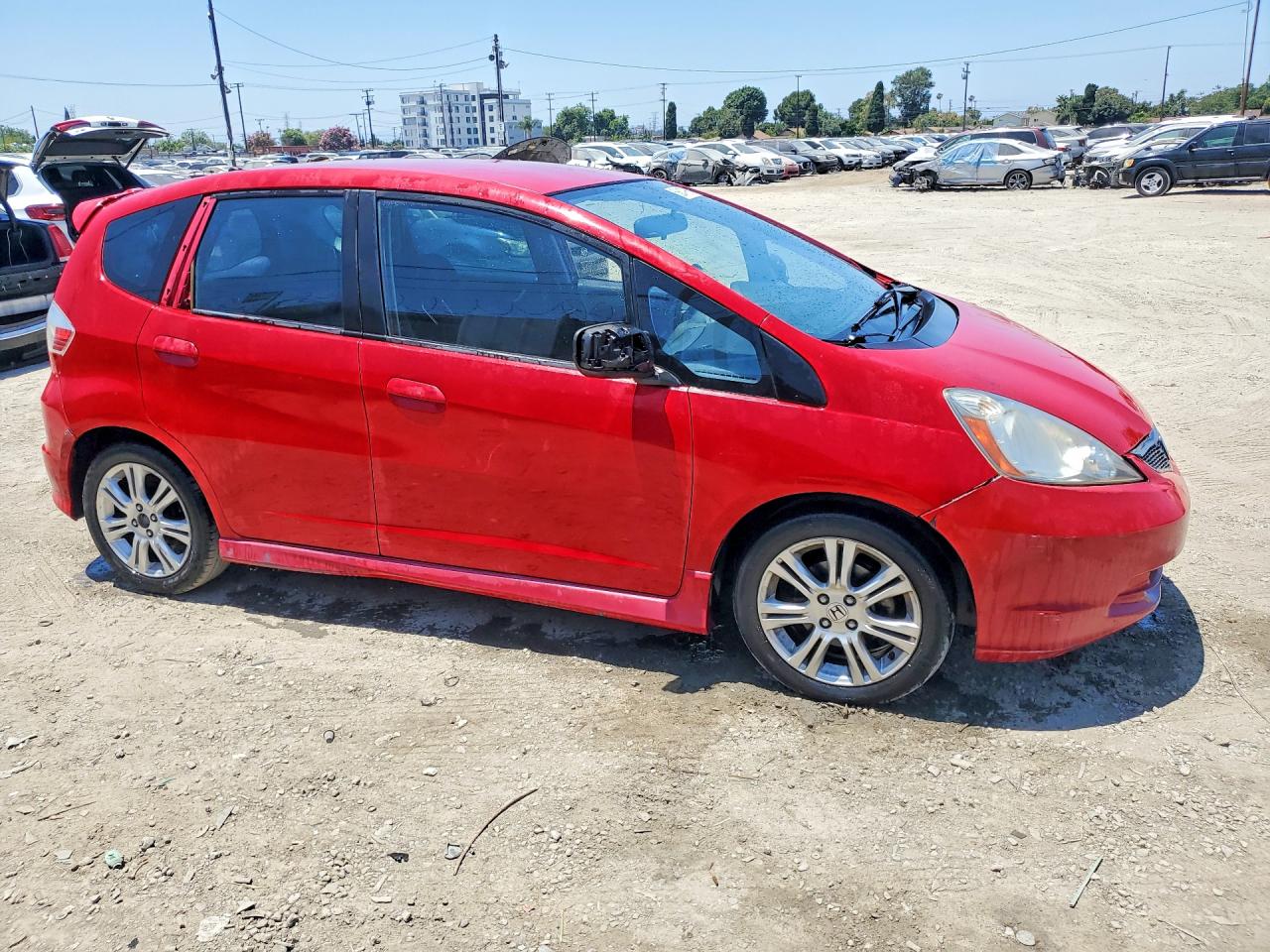 2009 Honda Fit Sport Red vin: JHMGE88459S011517