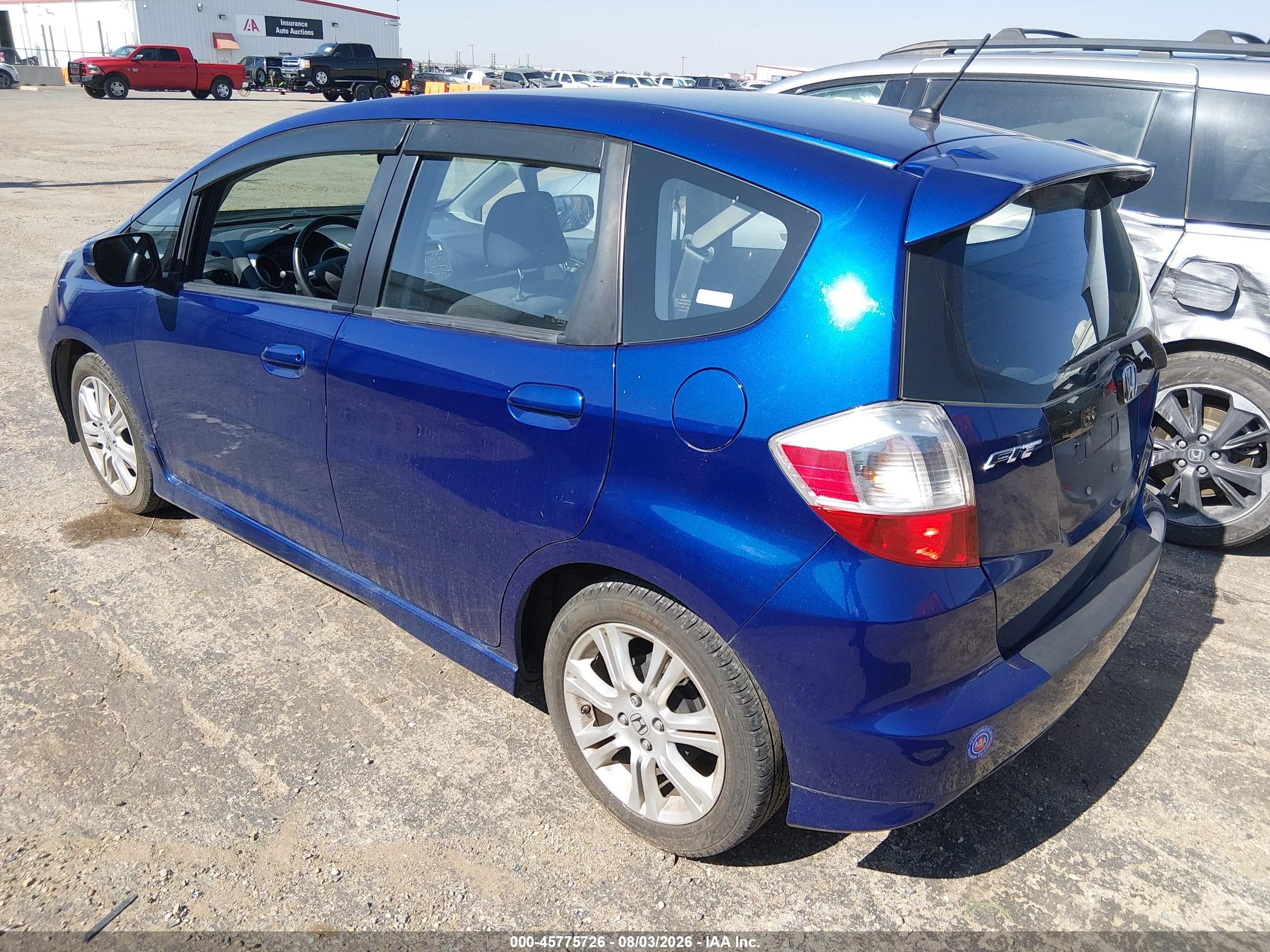 2009 Honda Fit Sport Blue vin: JHMGE88459S014661