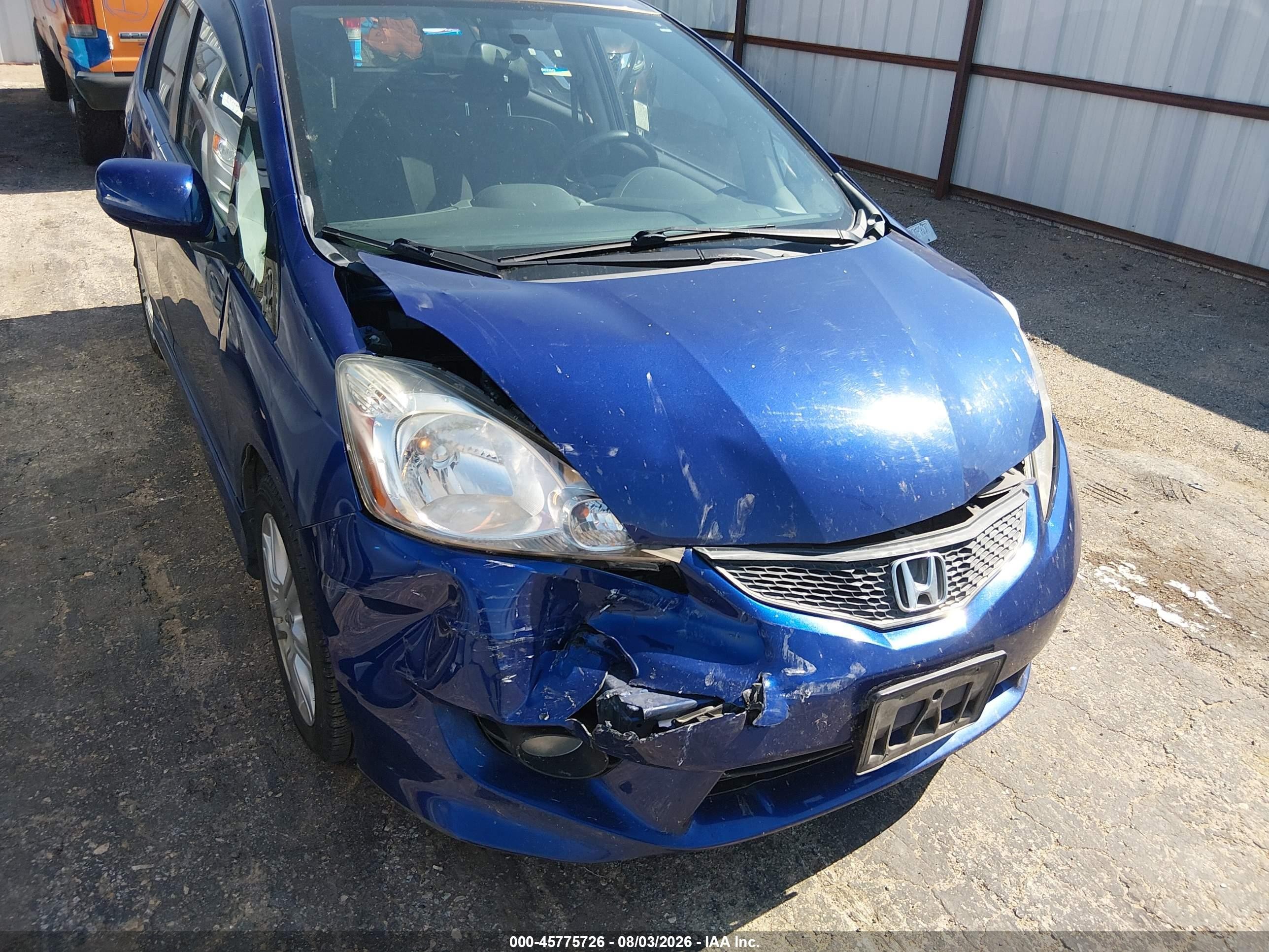 2009 Honda Fit Sport Blue vin: JHMGE88459S014661