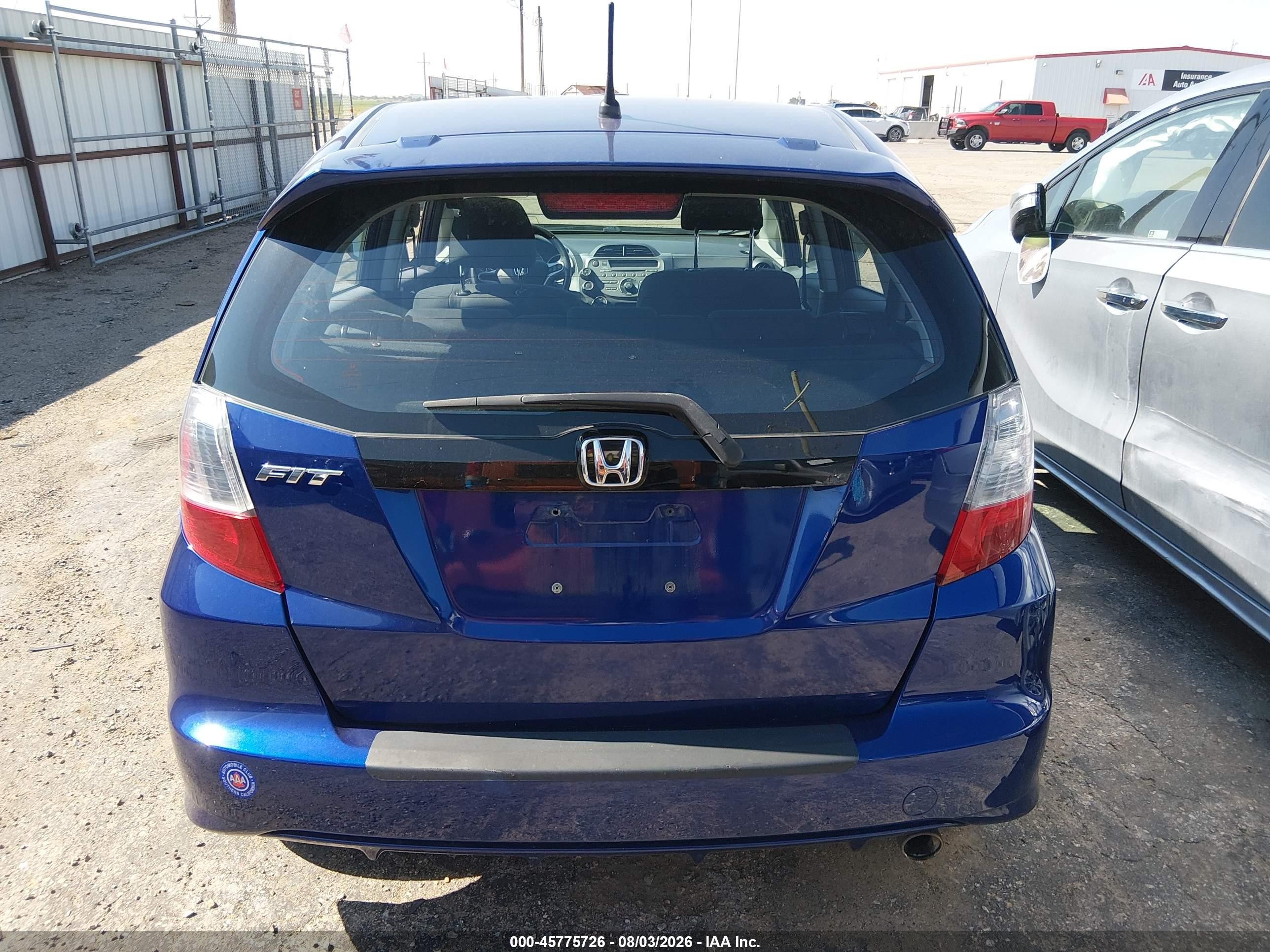 2009 Honda Fit Sport Blue vin: JHMGE88459S014661