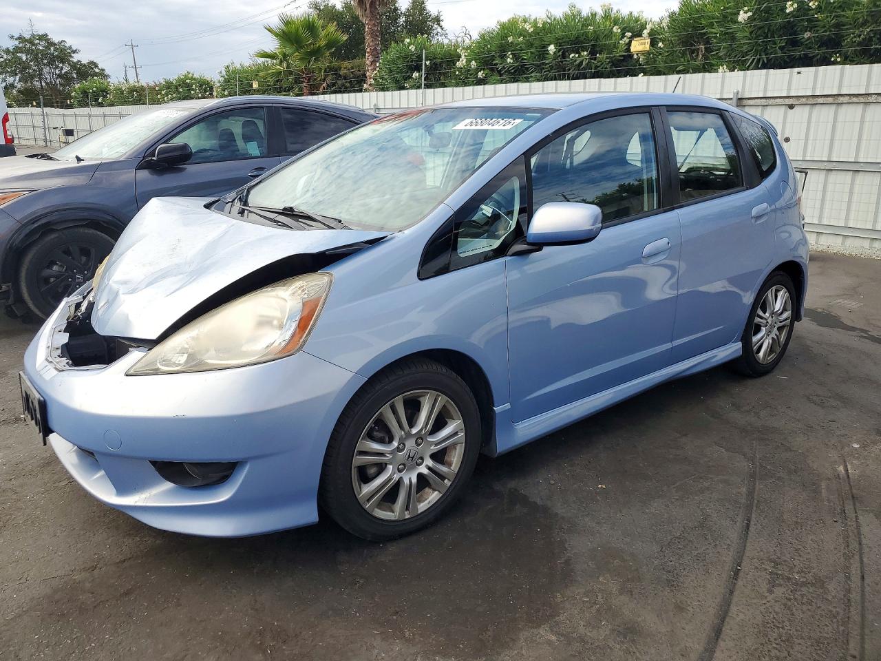 2009 Honda Fit Sport Blue vin: JHMGE88459S017222