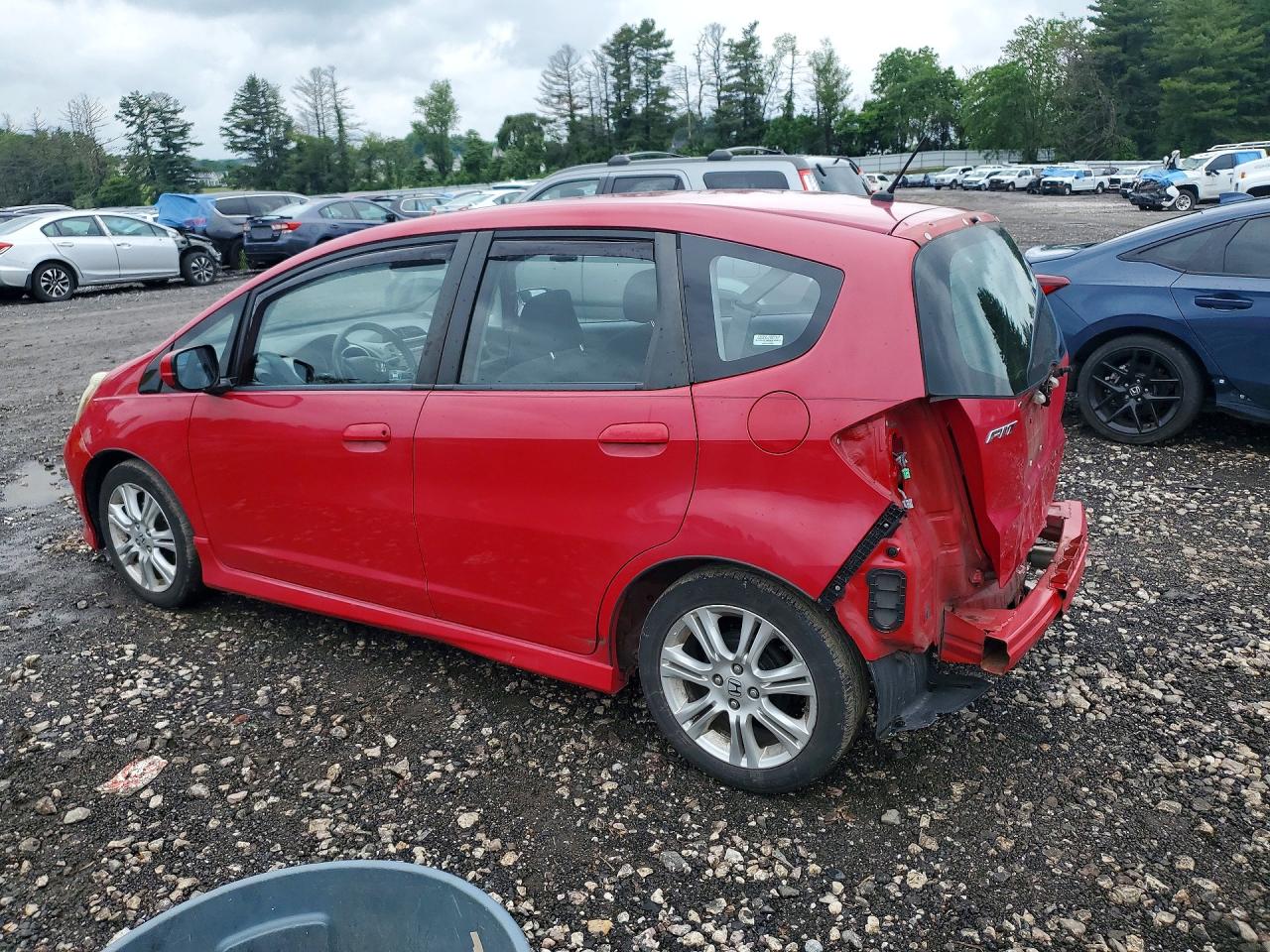 2009 Honda Fit Sport Red vin: JHMGE88459S033310