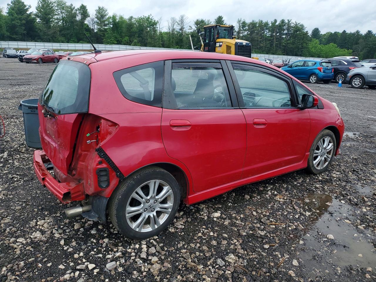 2009 Honda Fit Sport Red vin: JHMGE88459S033310
