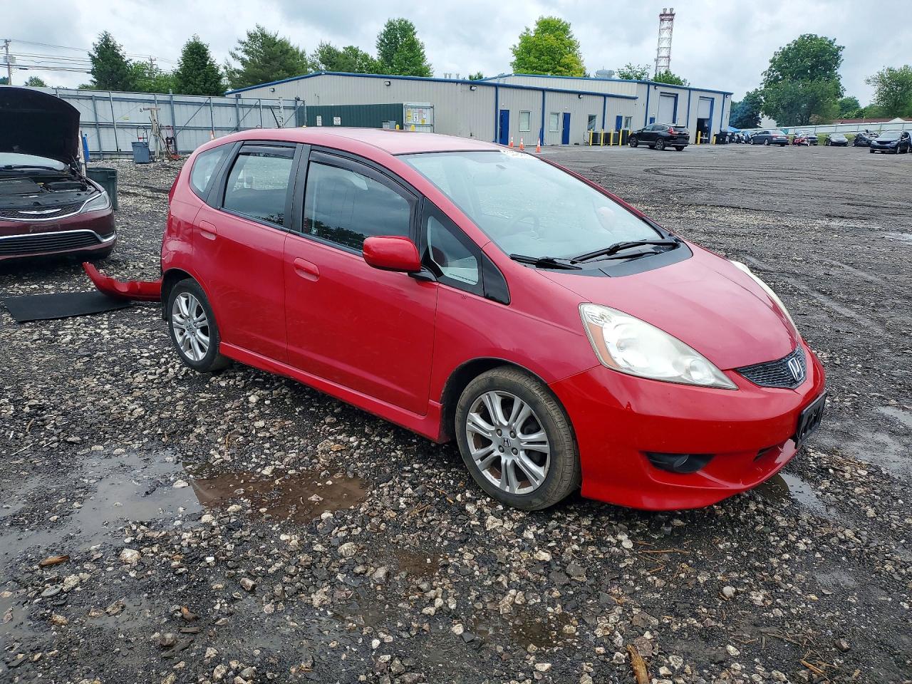 2009 Honda Fit Sport Red vin: JHMGE88459S033310