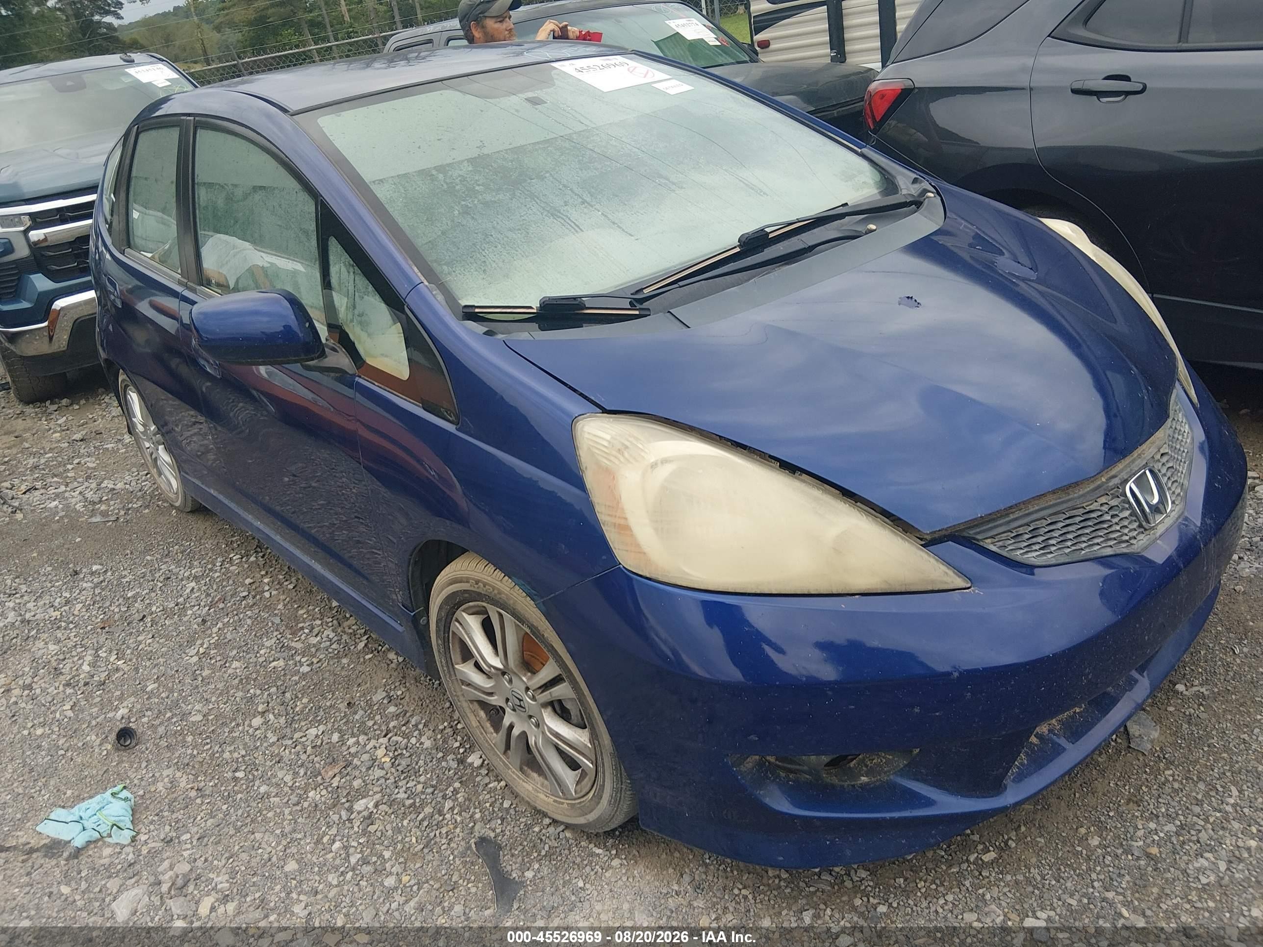 2009 Honda Fit Sport Blue vin: JHMGE88459S034456