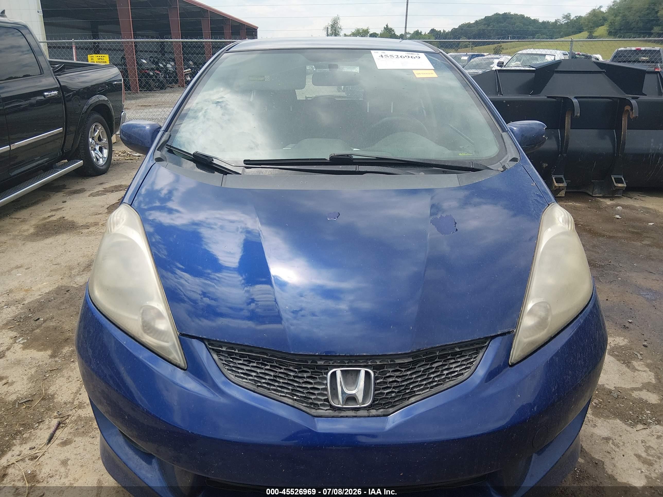 2009 Honda Fit Sport Blue vin: JHMGE88459S034456