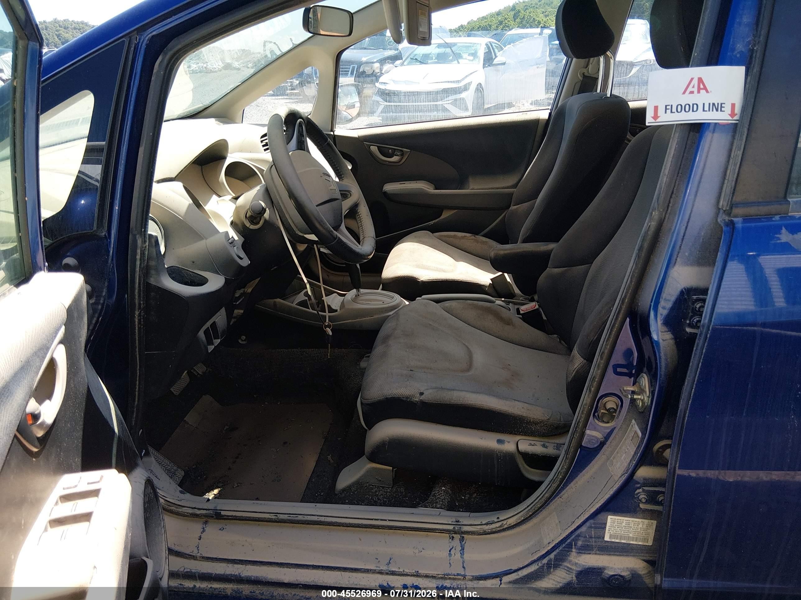2009 Honda Fit Sport Blue vin: JHMGE88459S034456