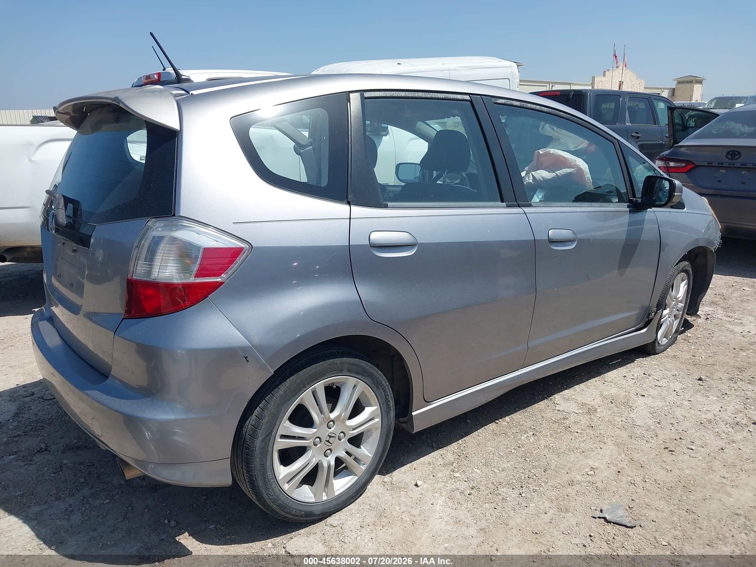 2009 Honda Fit Sport Gray vin: JHMGE88459S045683