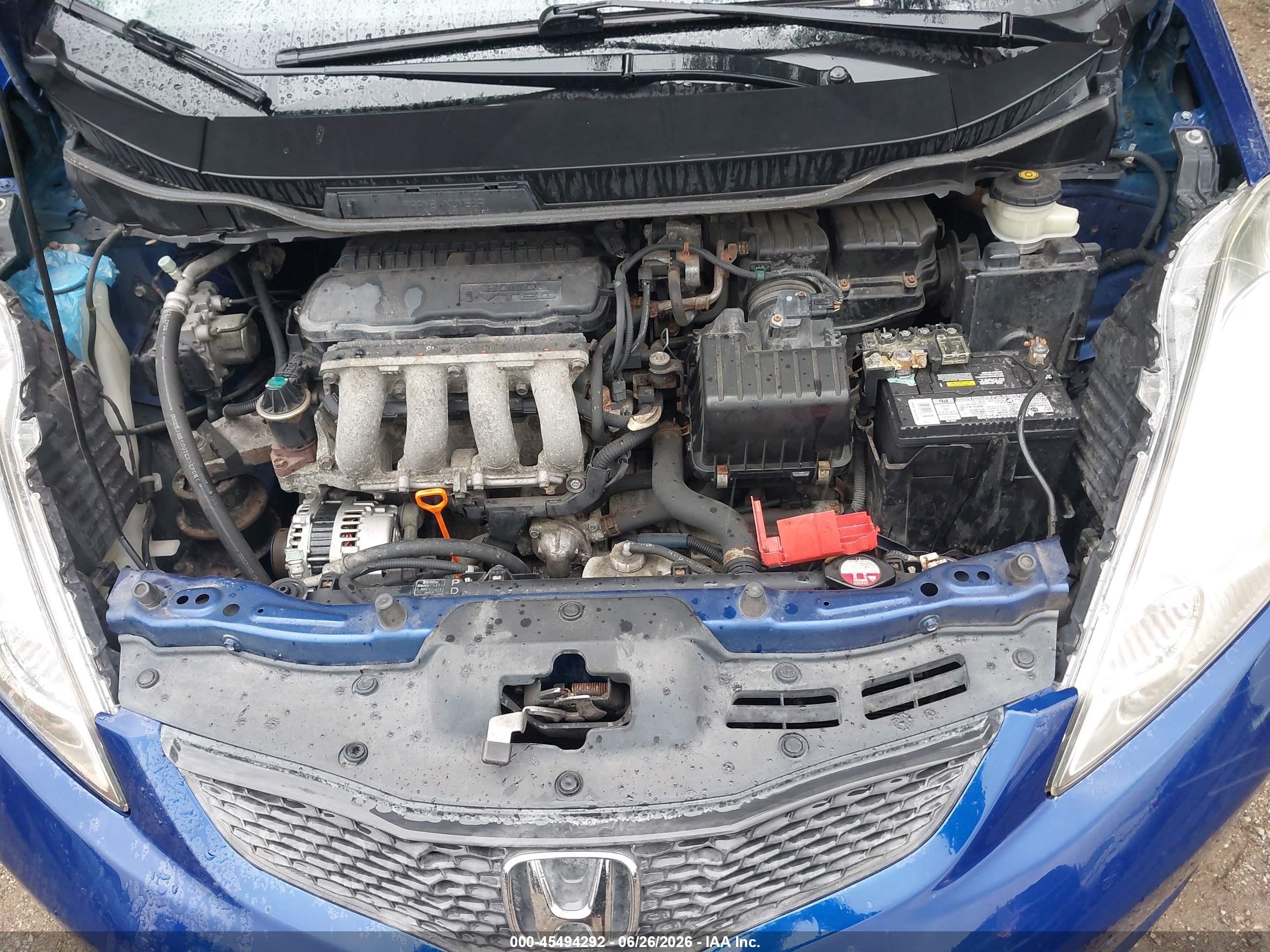 2009 Honda Fit Sport Blue vin: JHMGE88459S070714
