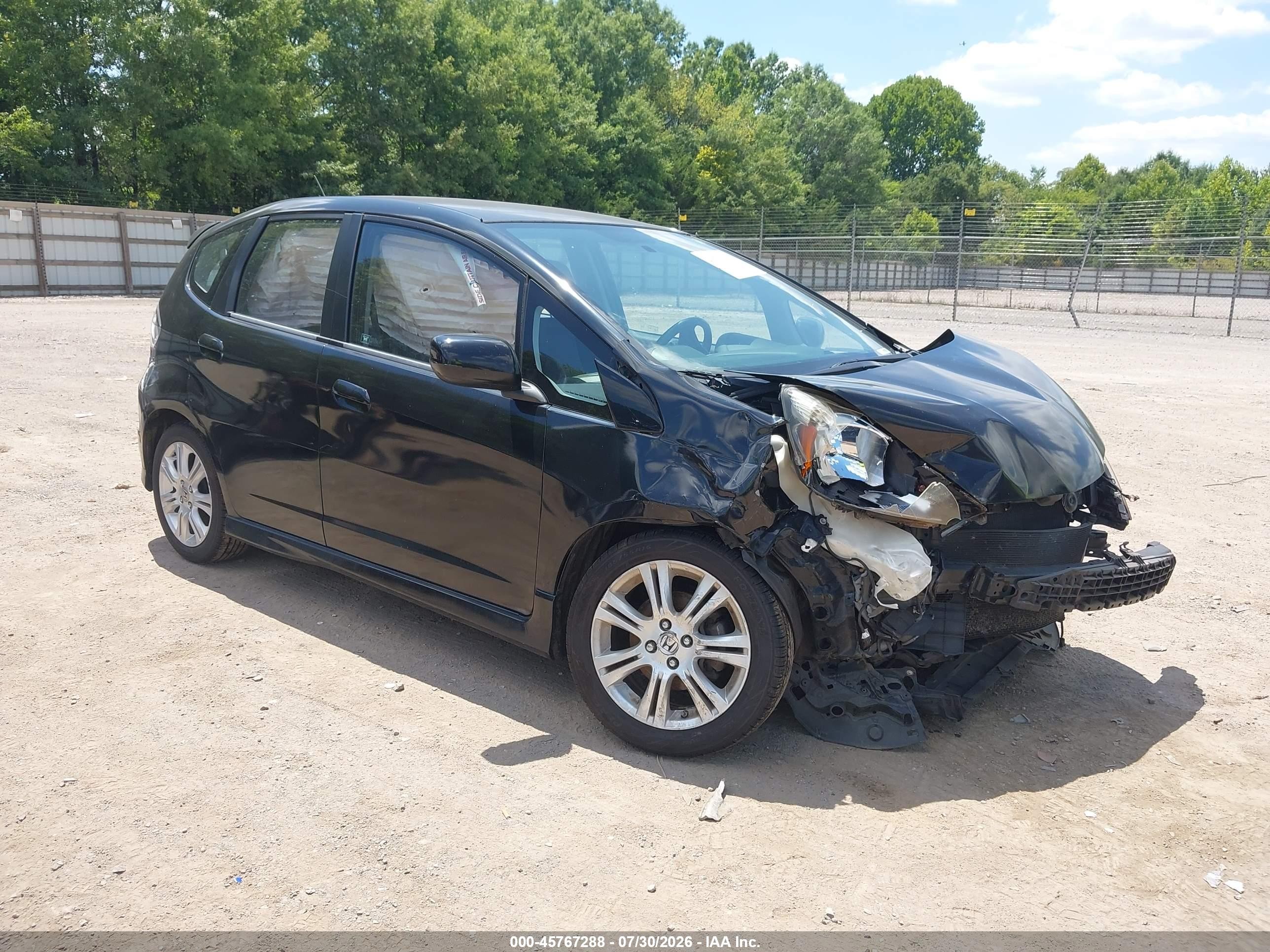 2009 Honda Fit Sport Black vin: JHMGE88469S014037