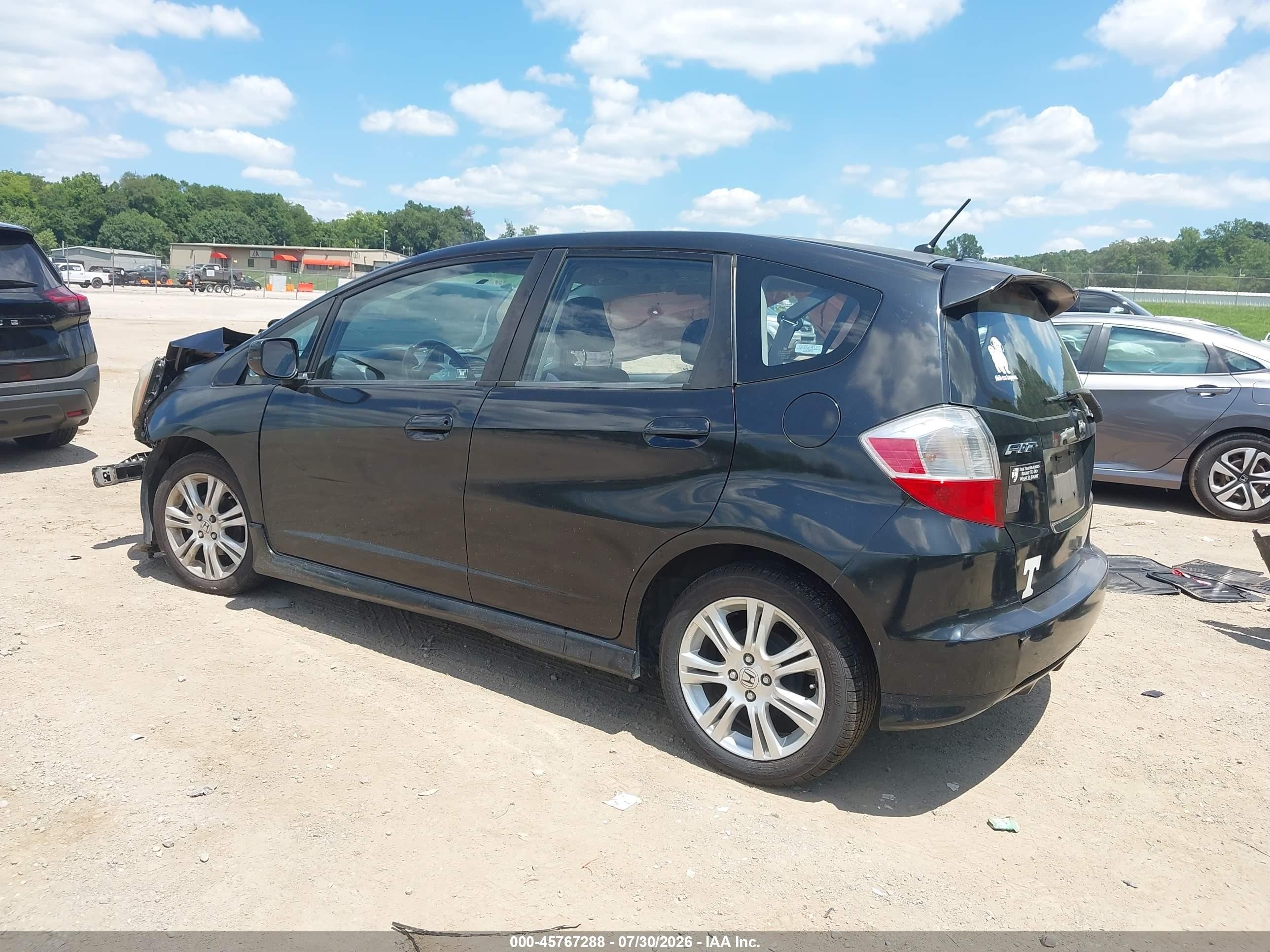 2009 Honda Fit Sport Black vin: JHMGE88469S014037