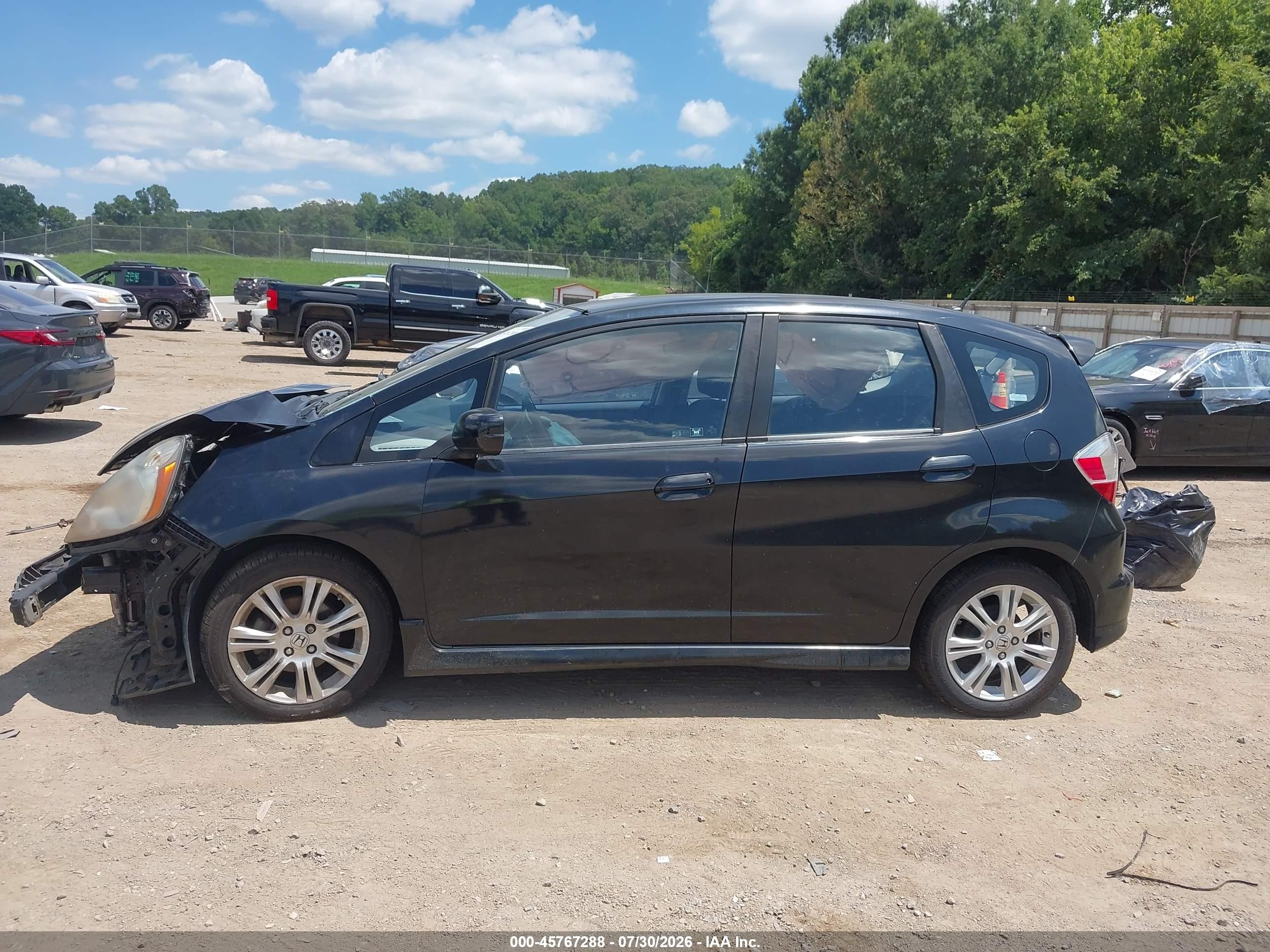 2009 Honda Fit Sport Black vin: JHMGE88469S014037