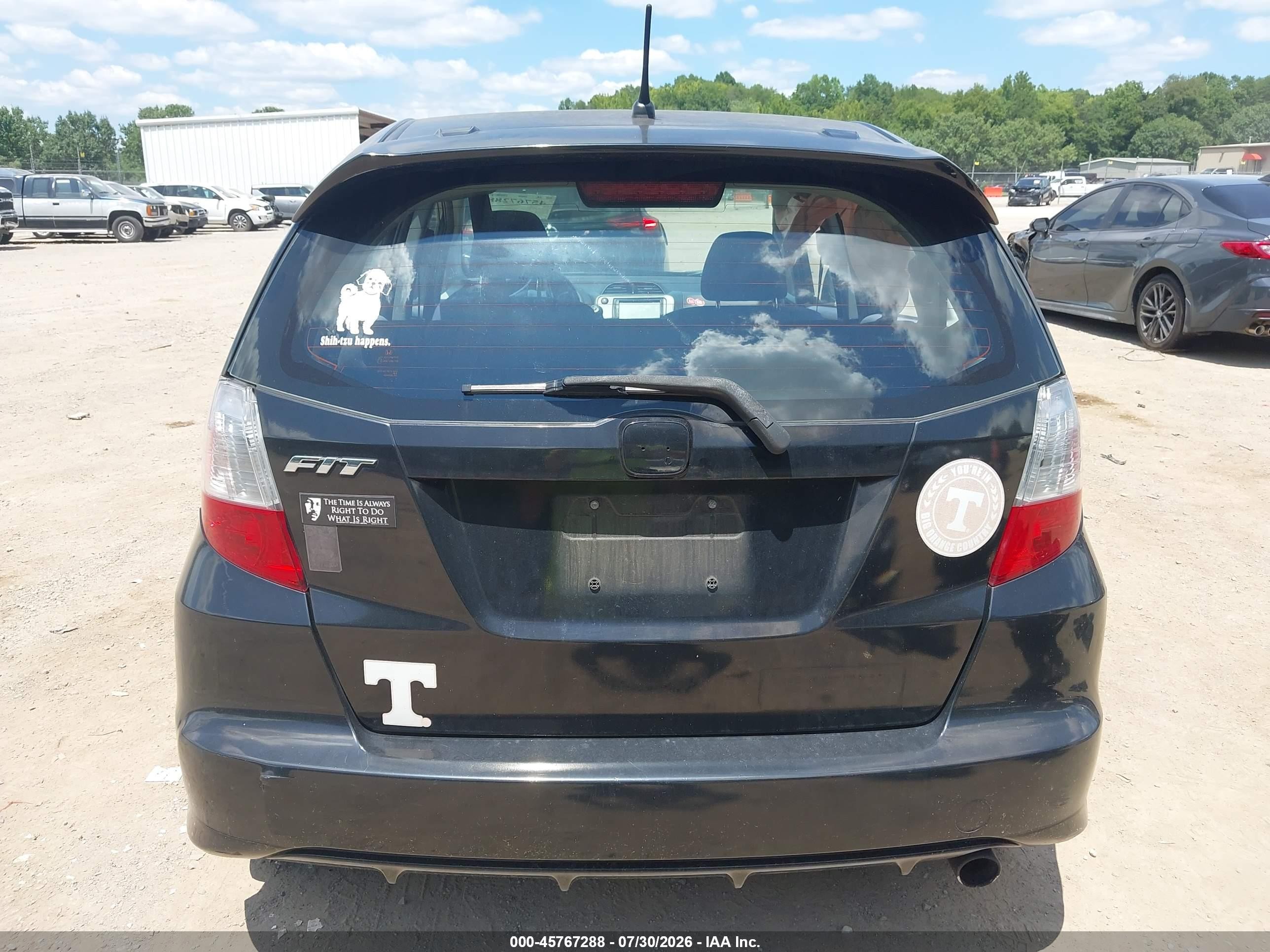 2009 Honda Fit Sport Black vin: JHMGE88469S014037