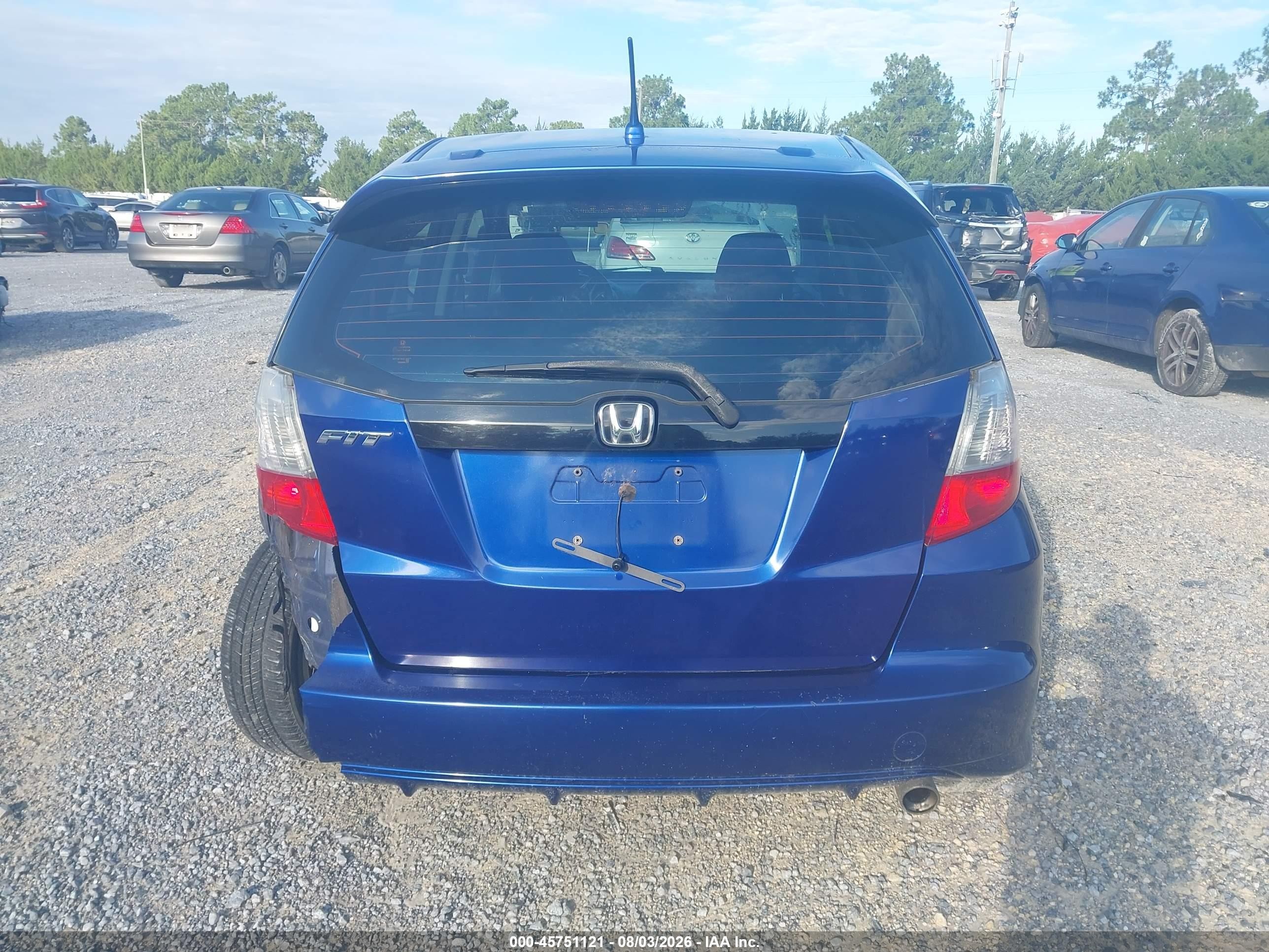 2009 Honda Fit Sport Blue vin: JHMGE88469S031324