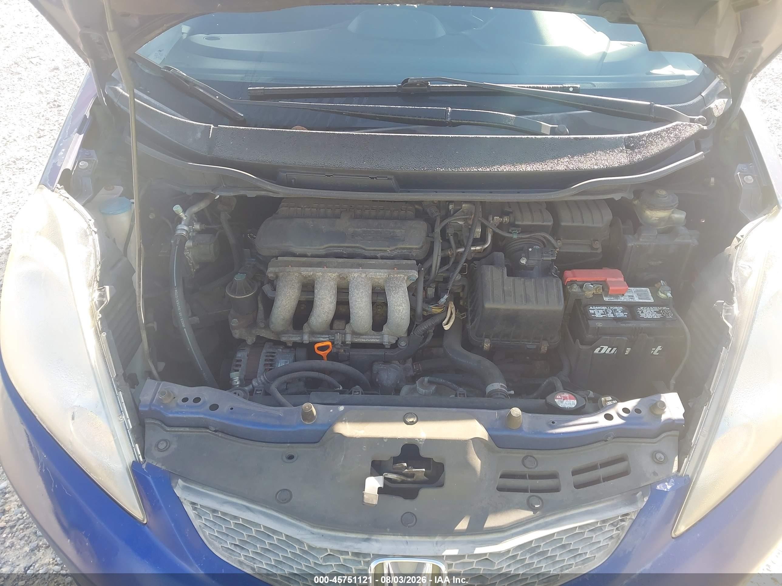 2009 Honda Fit Sport Blue vin: JHMGE88469S031324