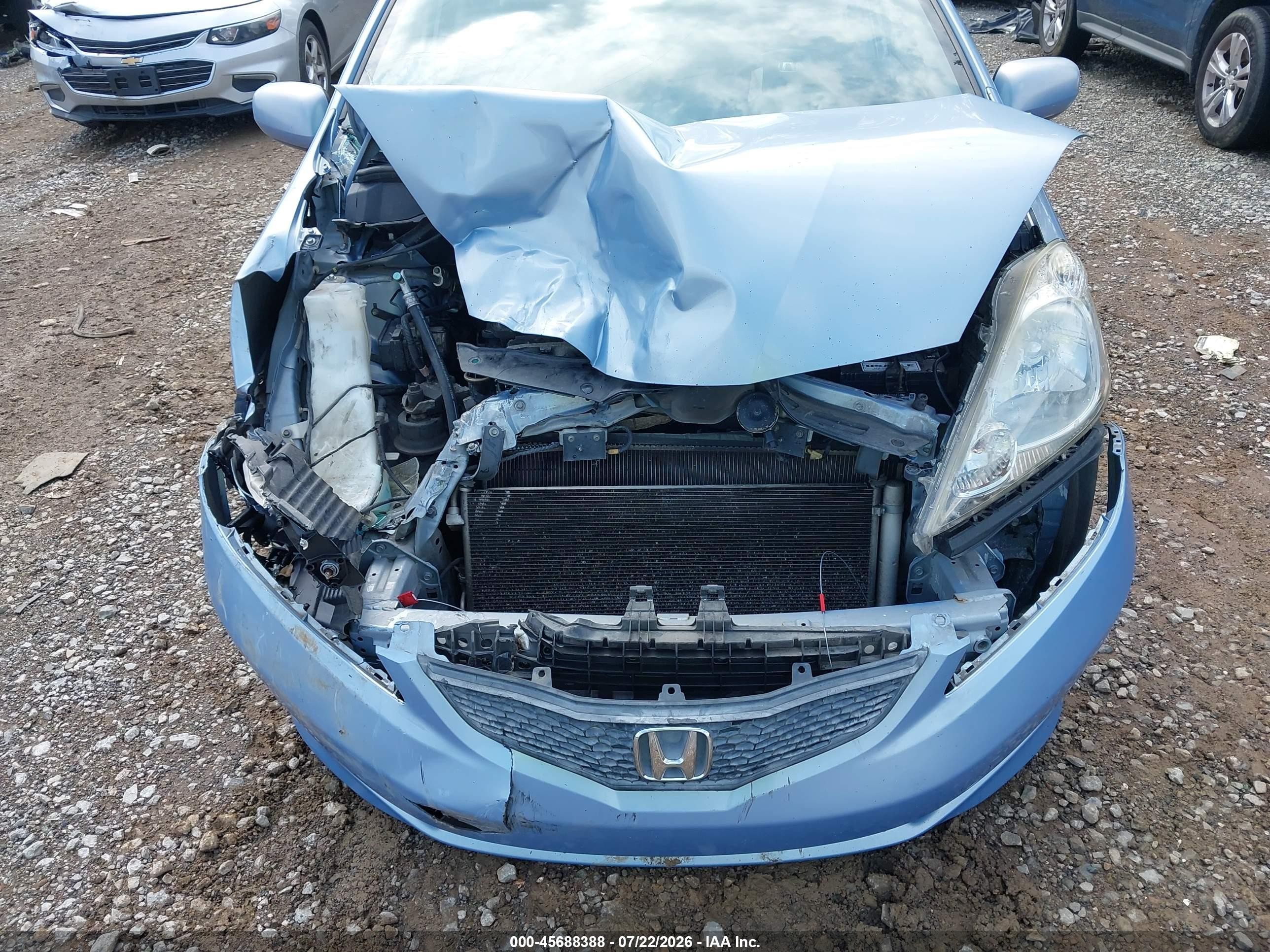 2009 Honda Fit Sport Blue vin: JHMGE88469S031694