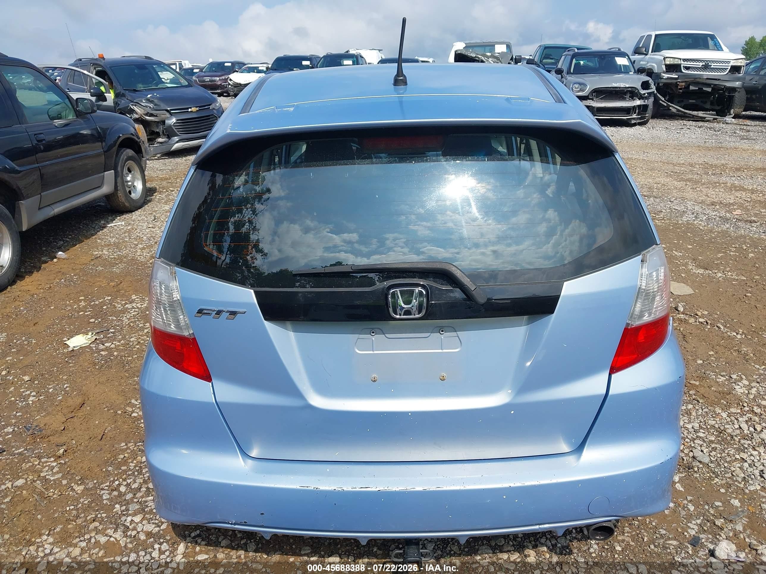 2009 Honda Fit Sport Blue vin: JHMGE88469S031694