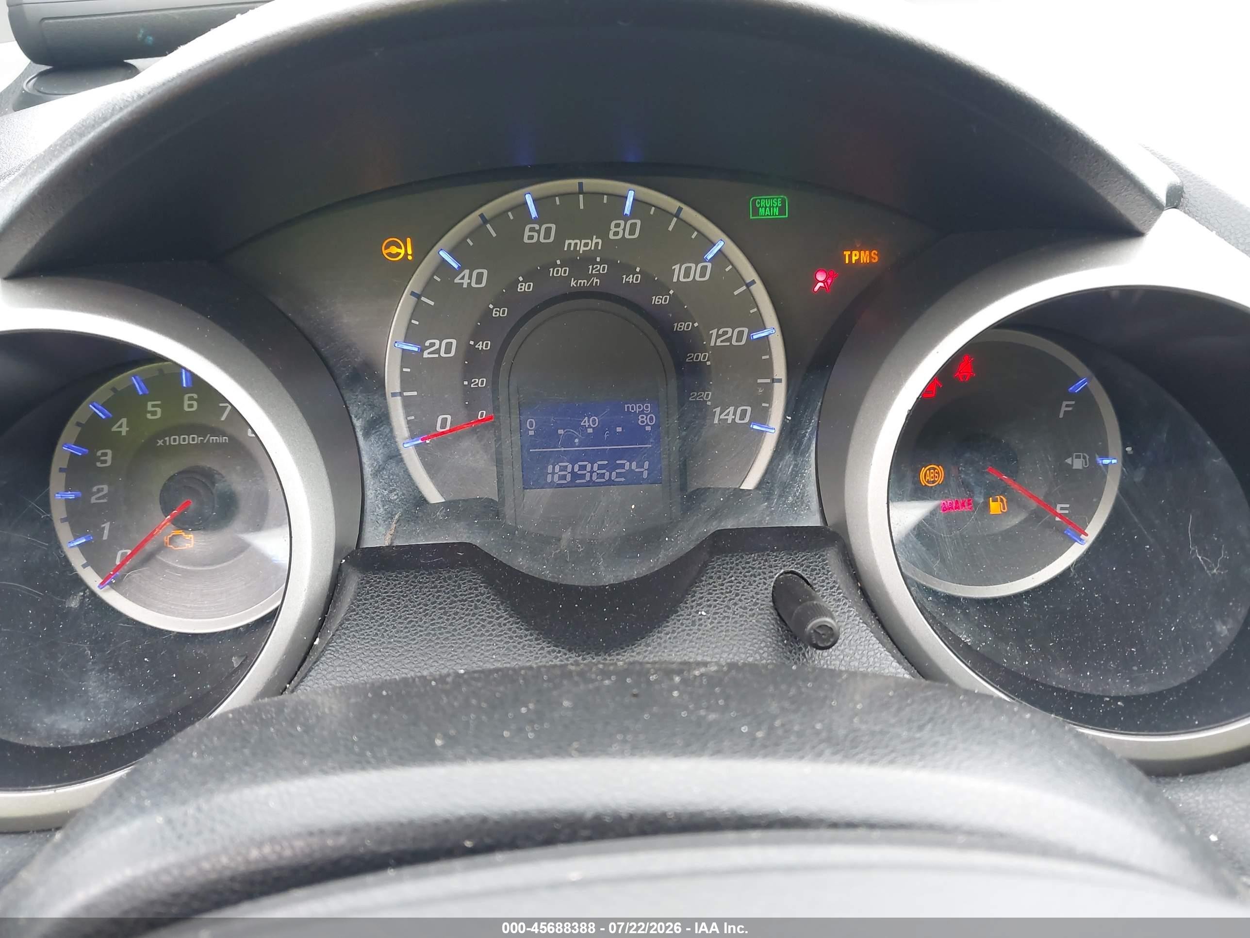 2009 Honda Fit Sport Blue vin: JHMGE88469S031694