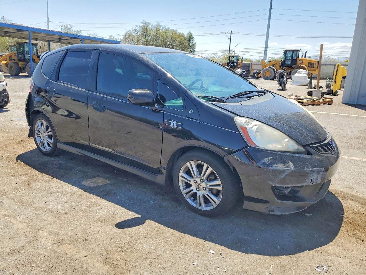 2009 Honda Fit Sport Black vin: JHMGE88469S052092