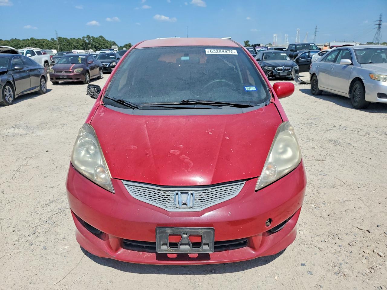 2009 Honda Fit Sport Red vin: JHMGE88469S053307