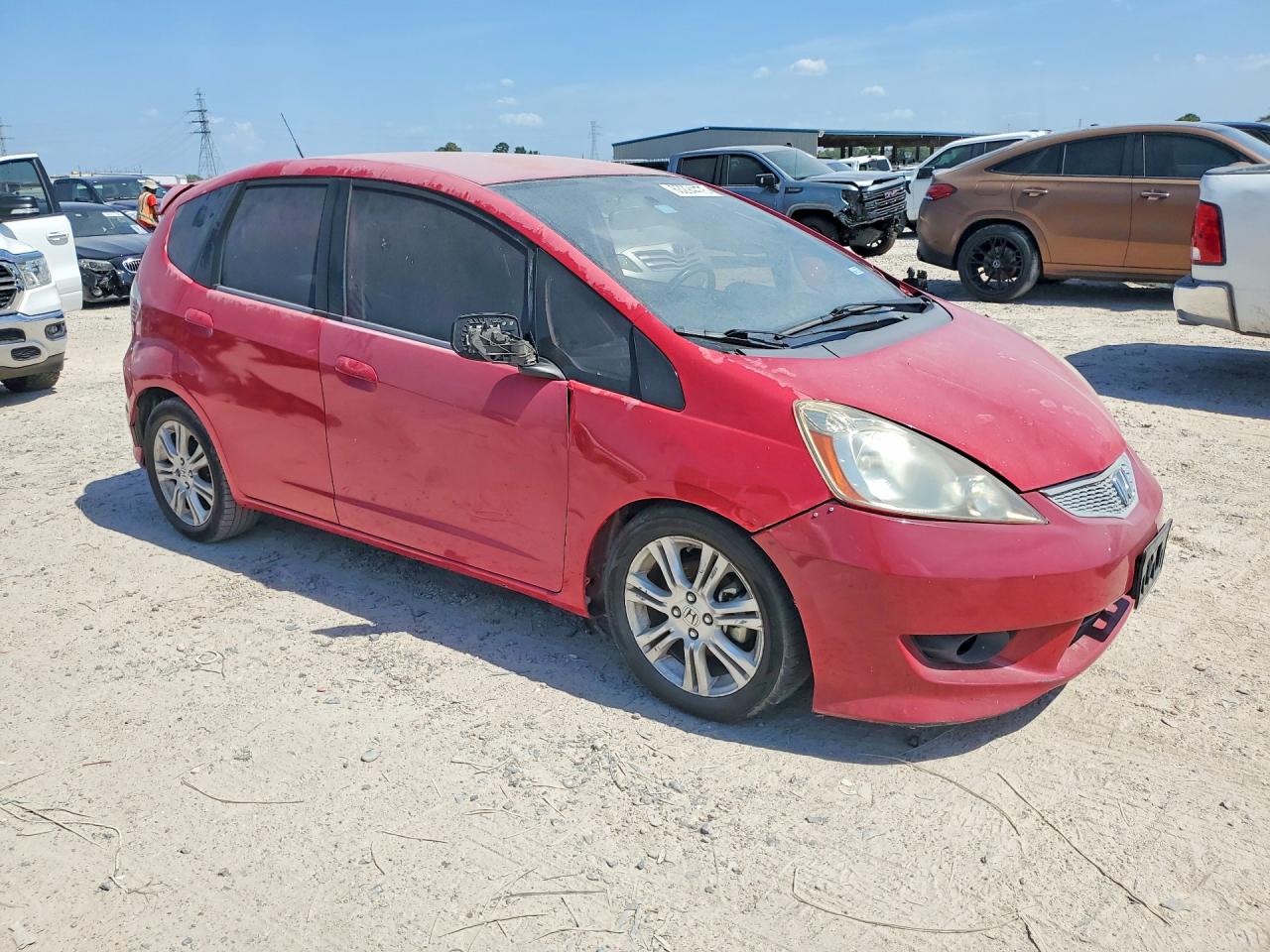 2009 Honda Fit Sport Red vin: JHMGE88469S053307