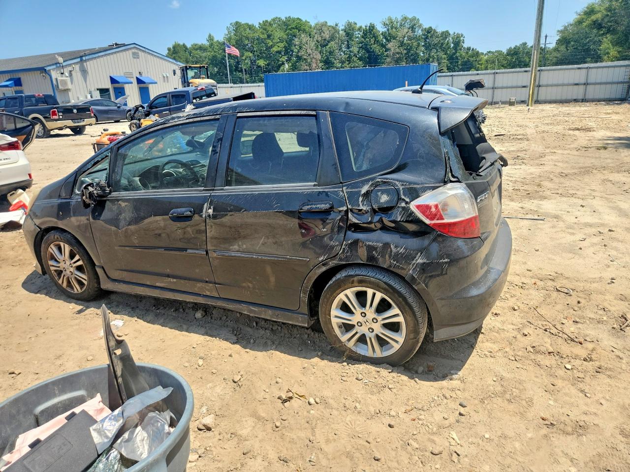 2009 Honda Fit Sport Black vin: JHMGE88469S067627