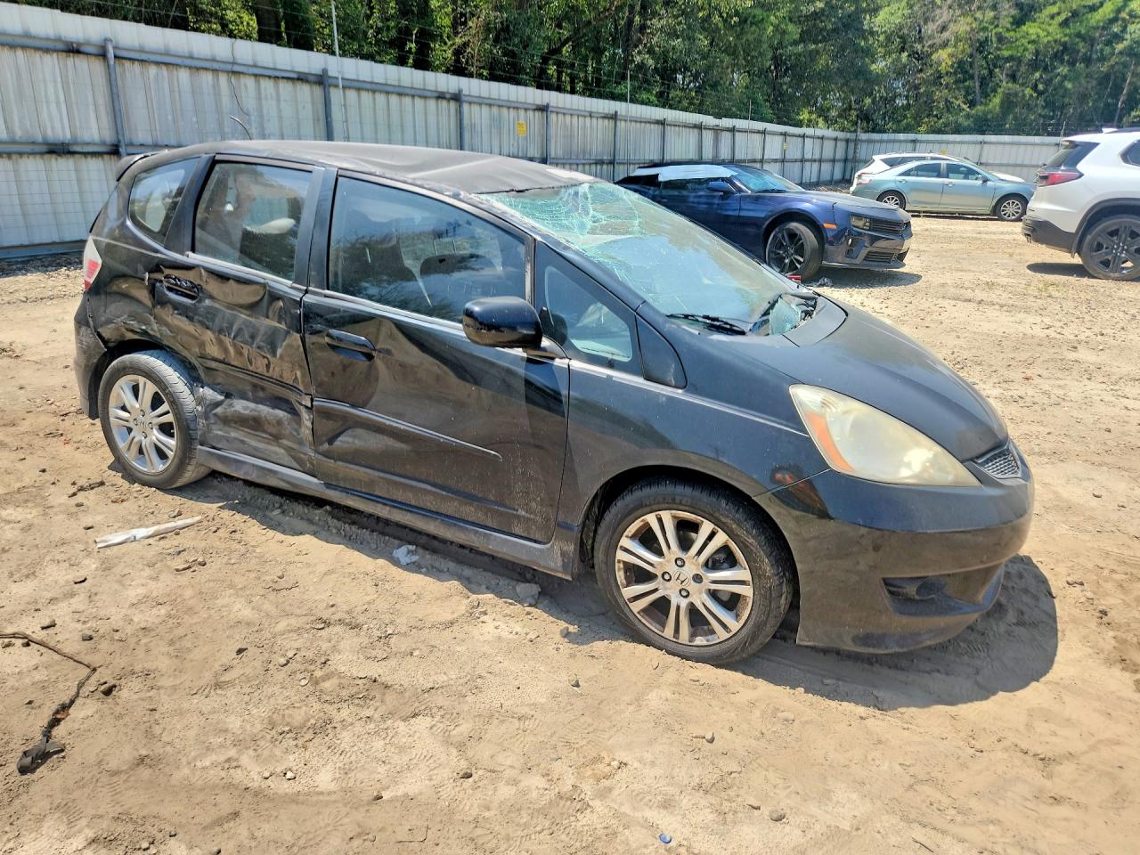2009 Honda Fit Sport Black vin: JHMGE88469S067627